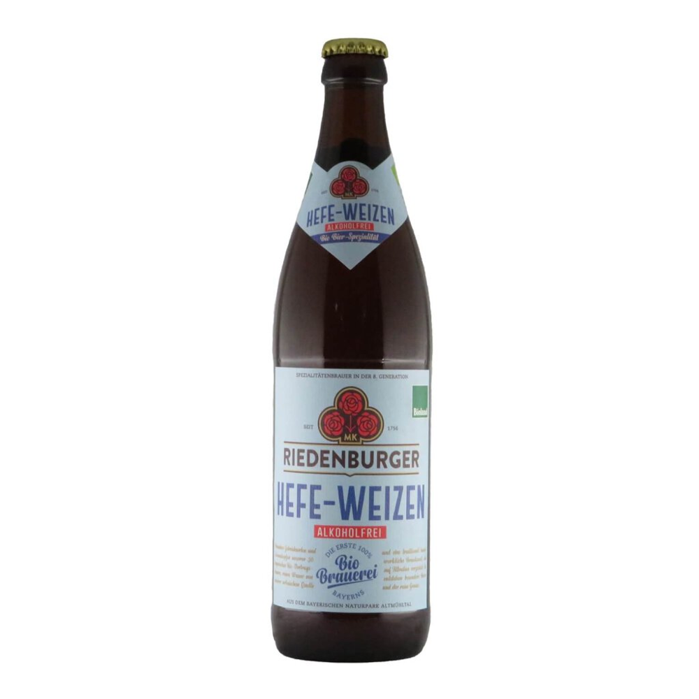 Riedenburger Hefe-Weizen Alkoholfrei BIO 0,5l 0.5% 0.5L, Beer