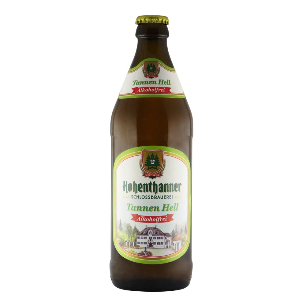 Hohenthanner Tannen Hell Alkoholfrei 0,5l 0.5% 0.5L, Beer