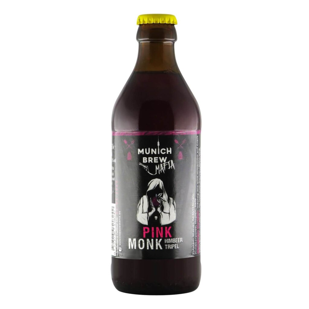 Munich Brew Mafia Pink Monk Himbeer Tripel 0,33l 9.5% 0.33L, Beer