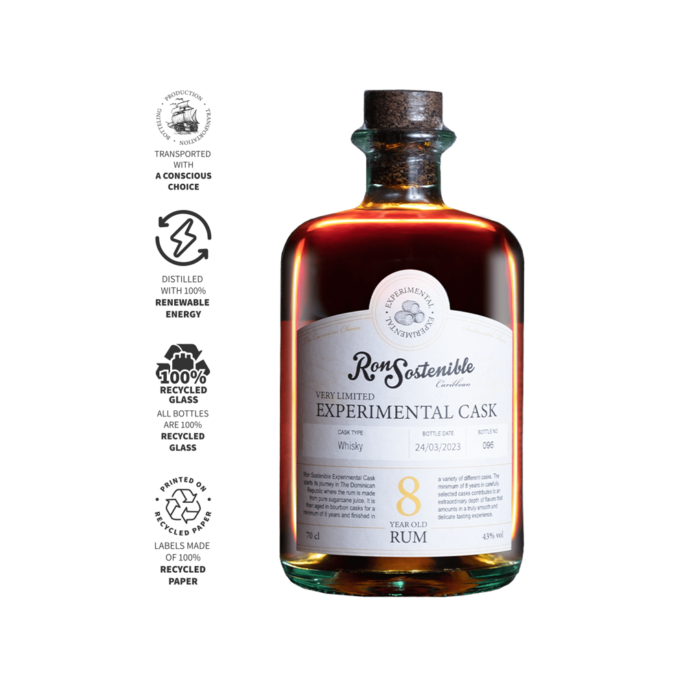 Ron Sostenible Experimental Cask Whisky 43.0% 0.7L, Spirits