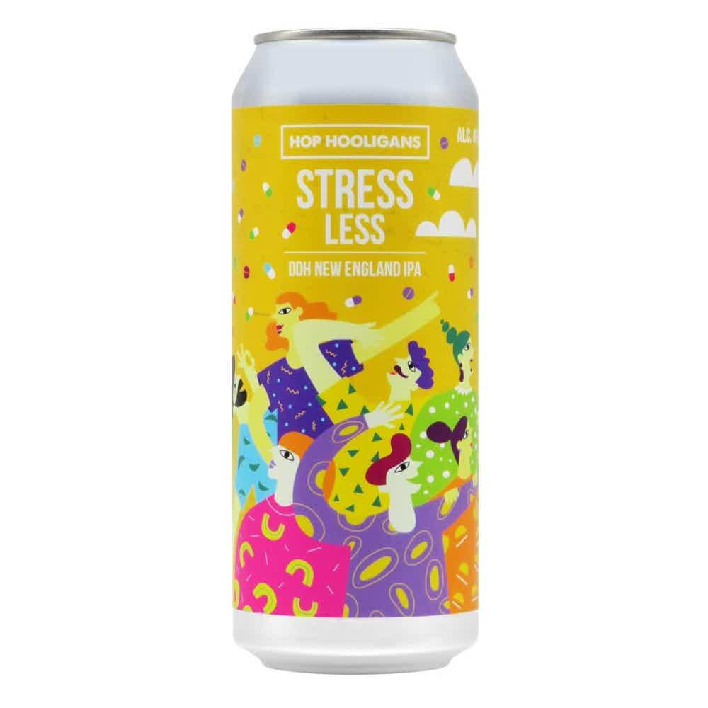 Hop Hooligans Stress Less DDH New England IPA 0,5l 6.0% 0.5L, Beer