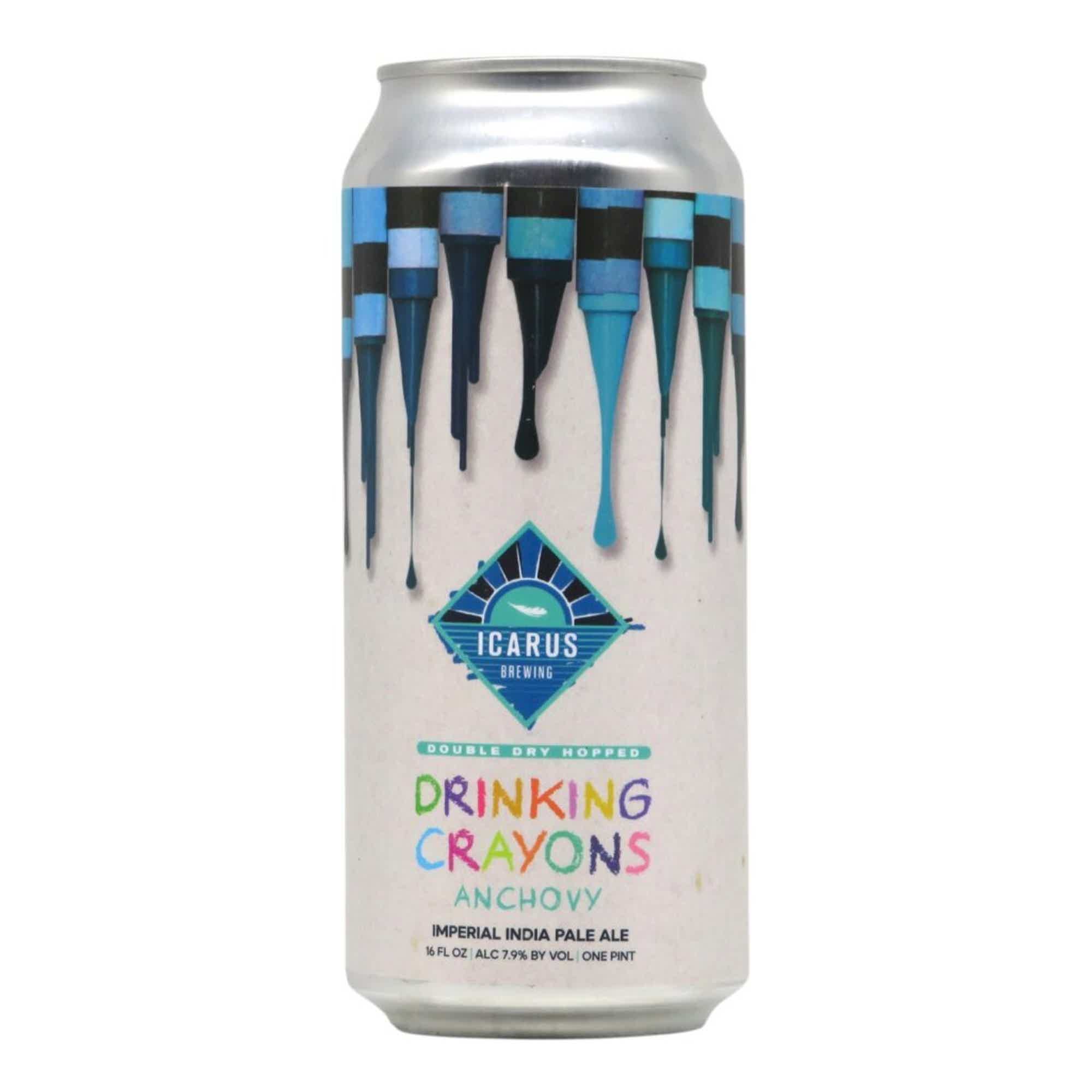 Icarus DDH Drinking Crayons (Anchovy) Double NEIPA 0,473l 7.9% 0.473L, Beer