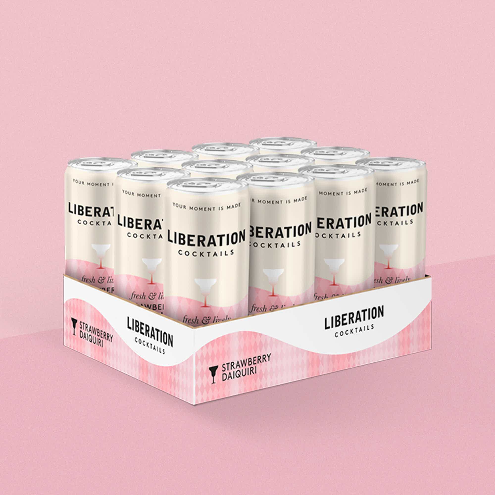 Strawberry Daiquiri 12 Can Pack: Strawberry Daiquiri 200ml can