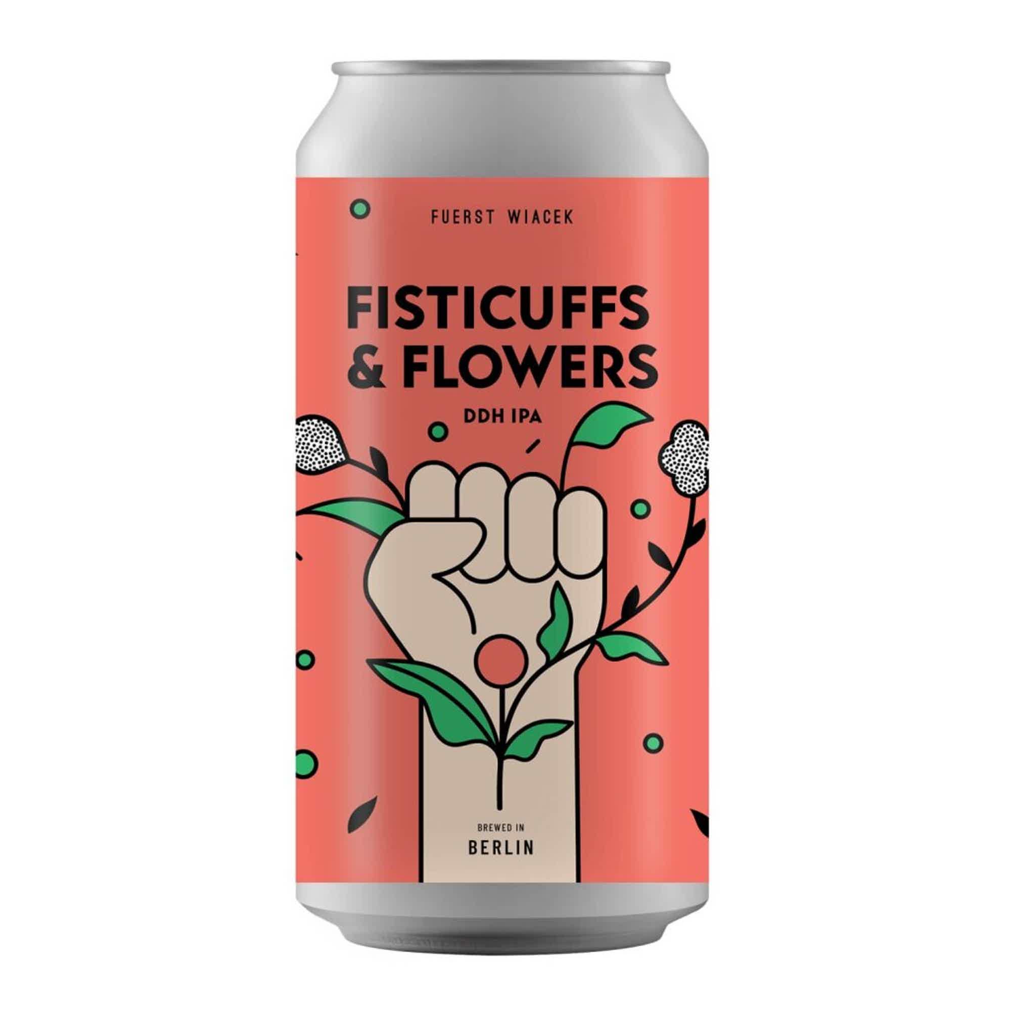 Fuerst Wiacek x KCBC Fisticuffs & Flowers DDH IPA (NEW BATCH 25) 0,44l 6.8% 0.44L, Beer