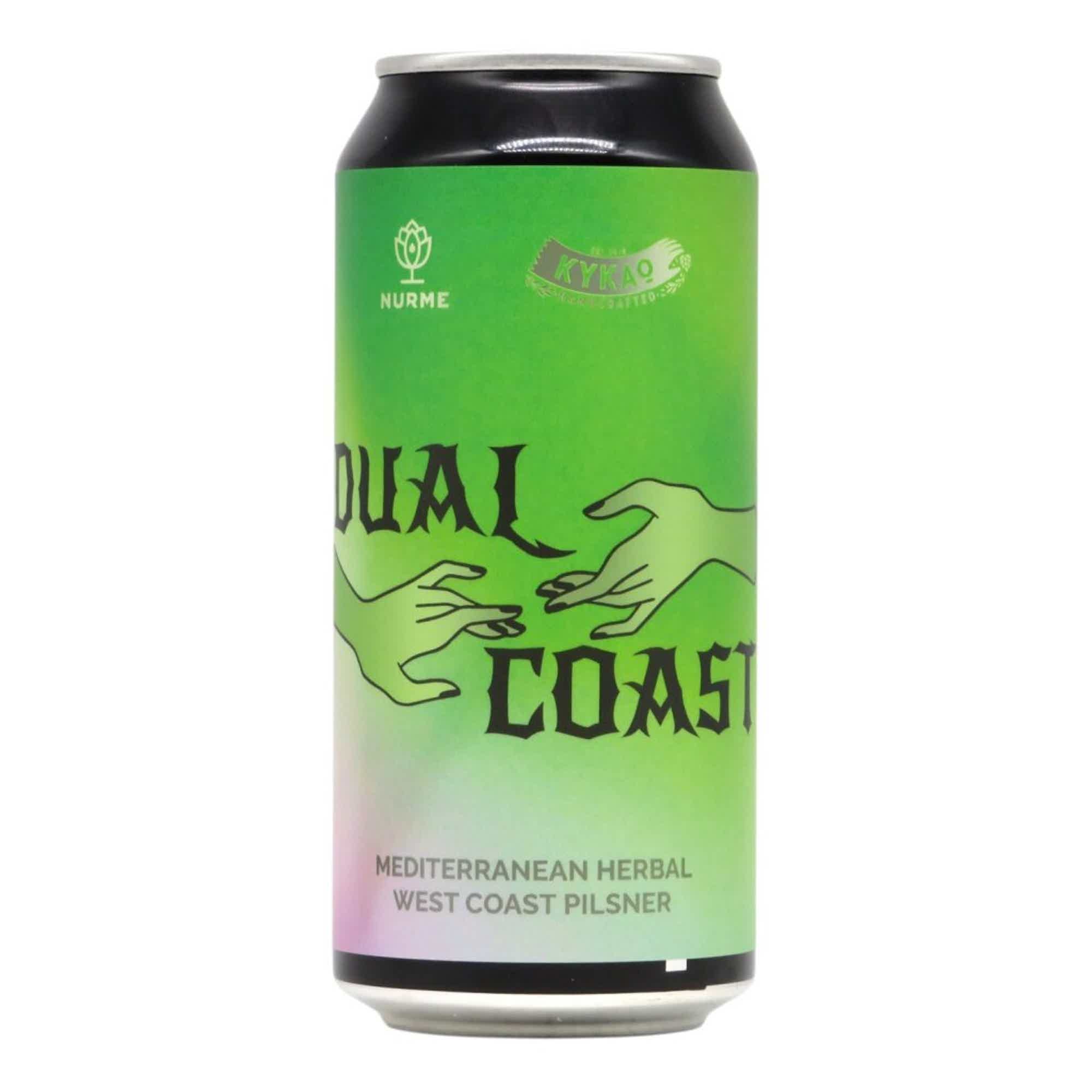 Nurme/Kykao Dual Coast West Coast Pilsner 0,44l 6.0% 0.44L, Beer