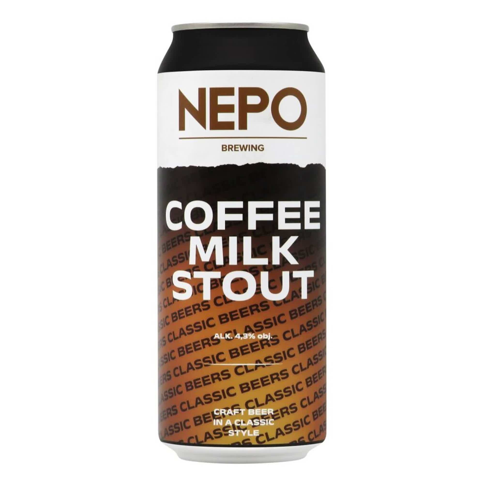 Nepomucen Coffee Milk Stout 0,5l 4.3% 0.5L, Beer
