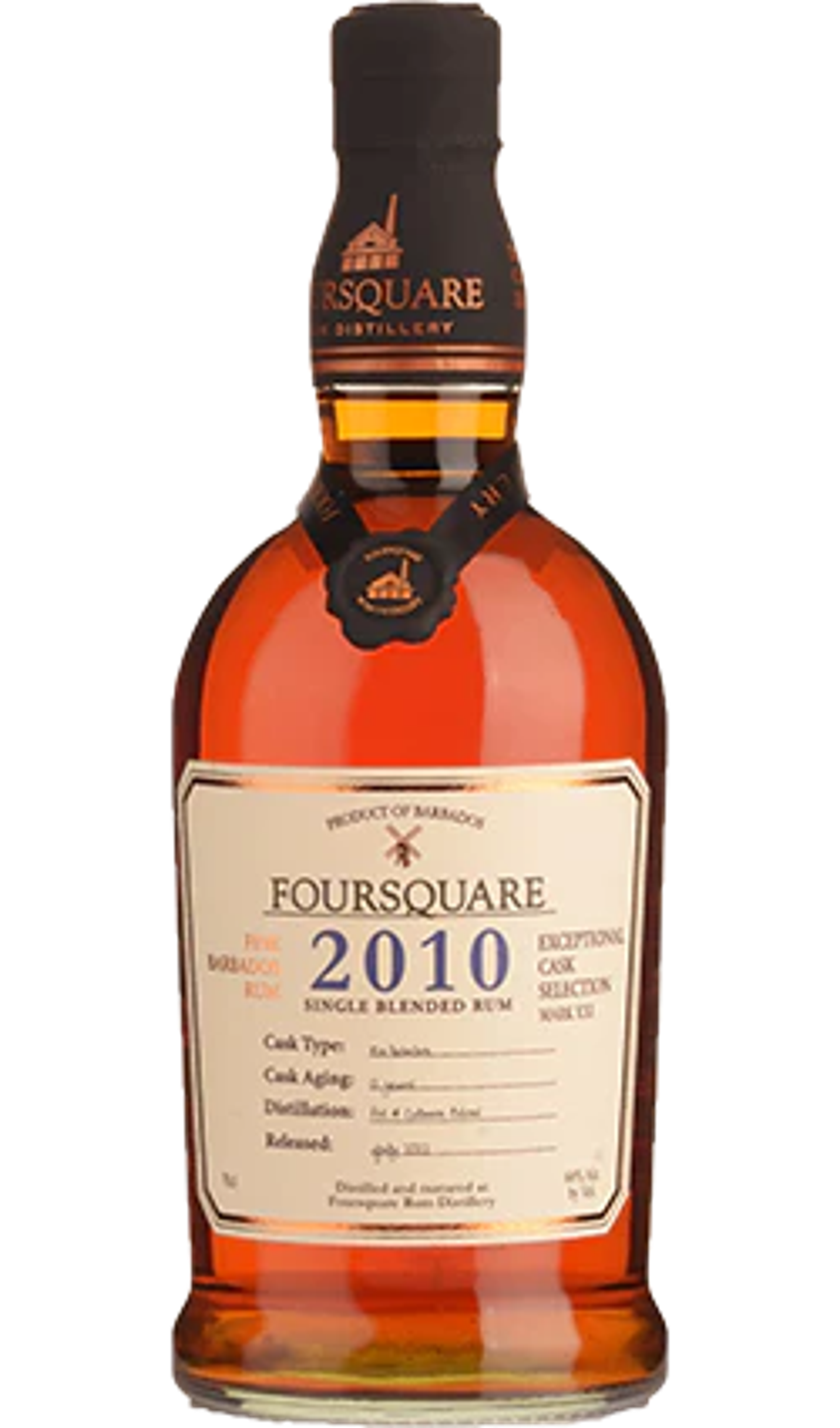 Foursquare Distillery Vintage 2010 60.0% 0.7L, Spirits