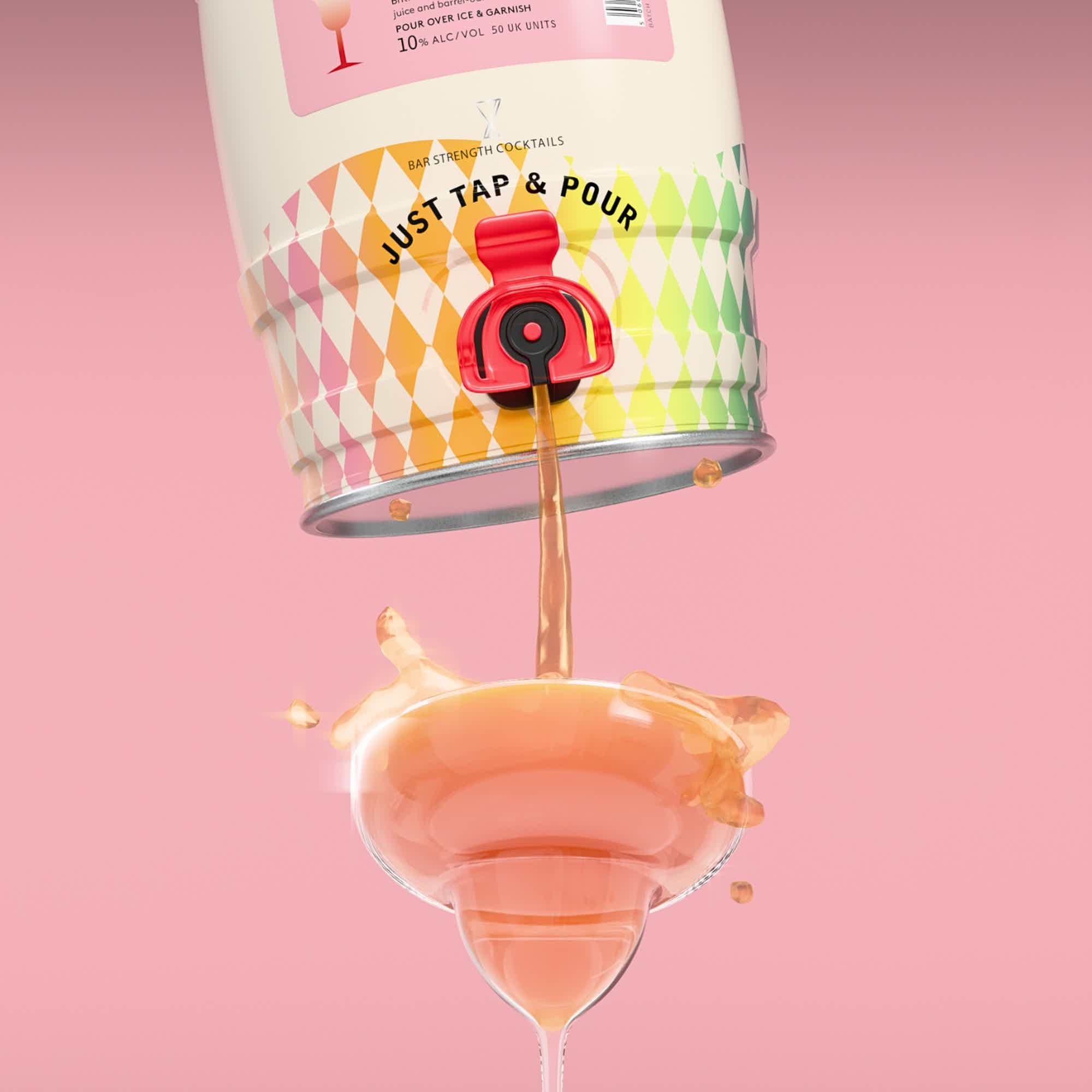 Strawberry Daiquiri Party Keg 10.0% 5.0L, Spirits