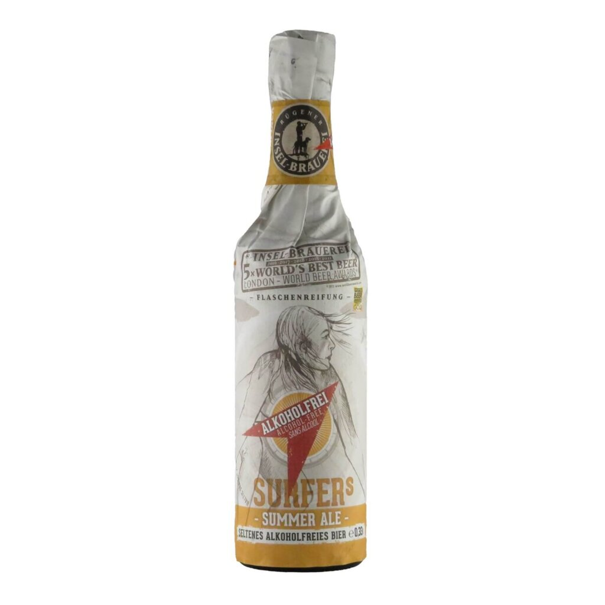 Insel-Brauerei Surfers Summer Ale alkoholfrei 0,33l 0.5% 0.33L, Beer