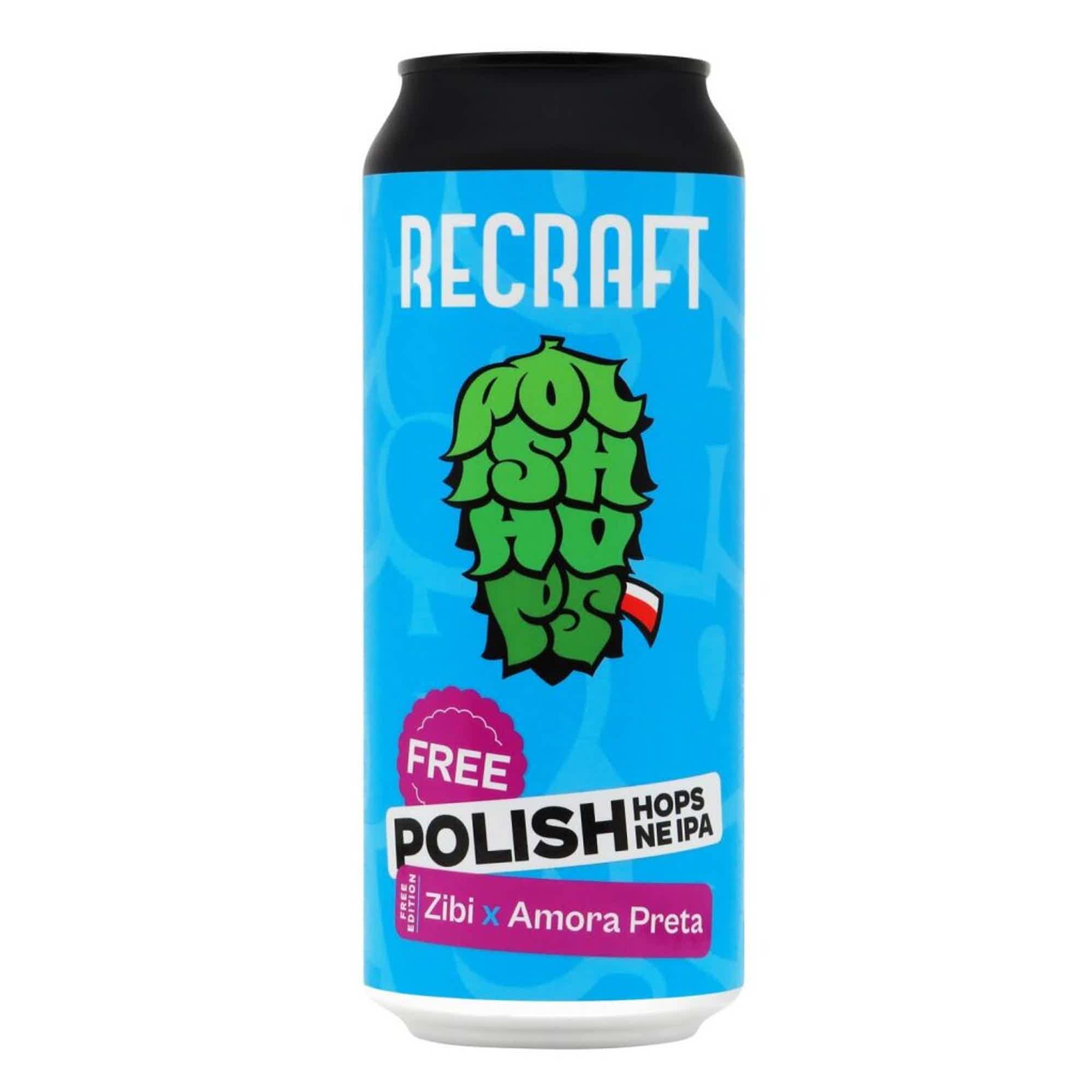 ReCraft FREE Polish Hazy IPA: Zibi & Amora Preta Non-Alcoholic NEIPA 0,5l 0.5% 0.5L, Beer