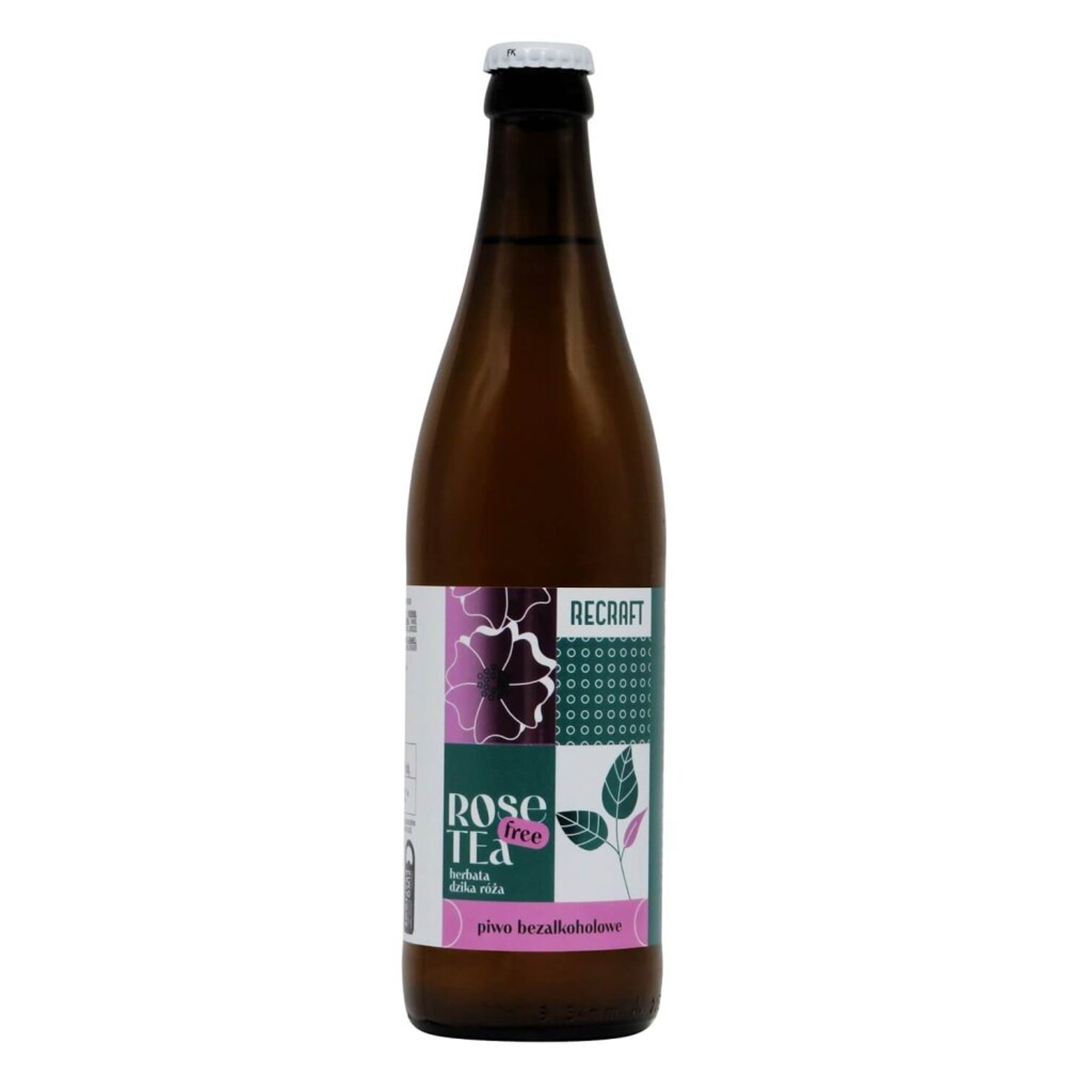 ReCraft Bezalkoholowe Rose Tea Non-Alcoholic IPA 0,5l 0.5% 0.5L, Beer