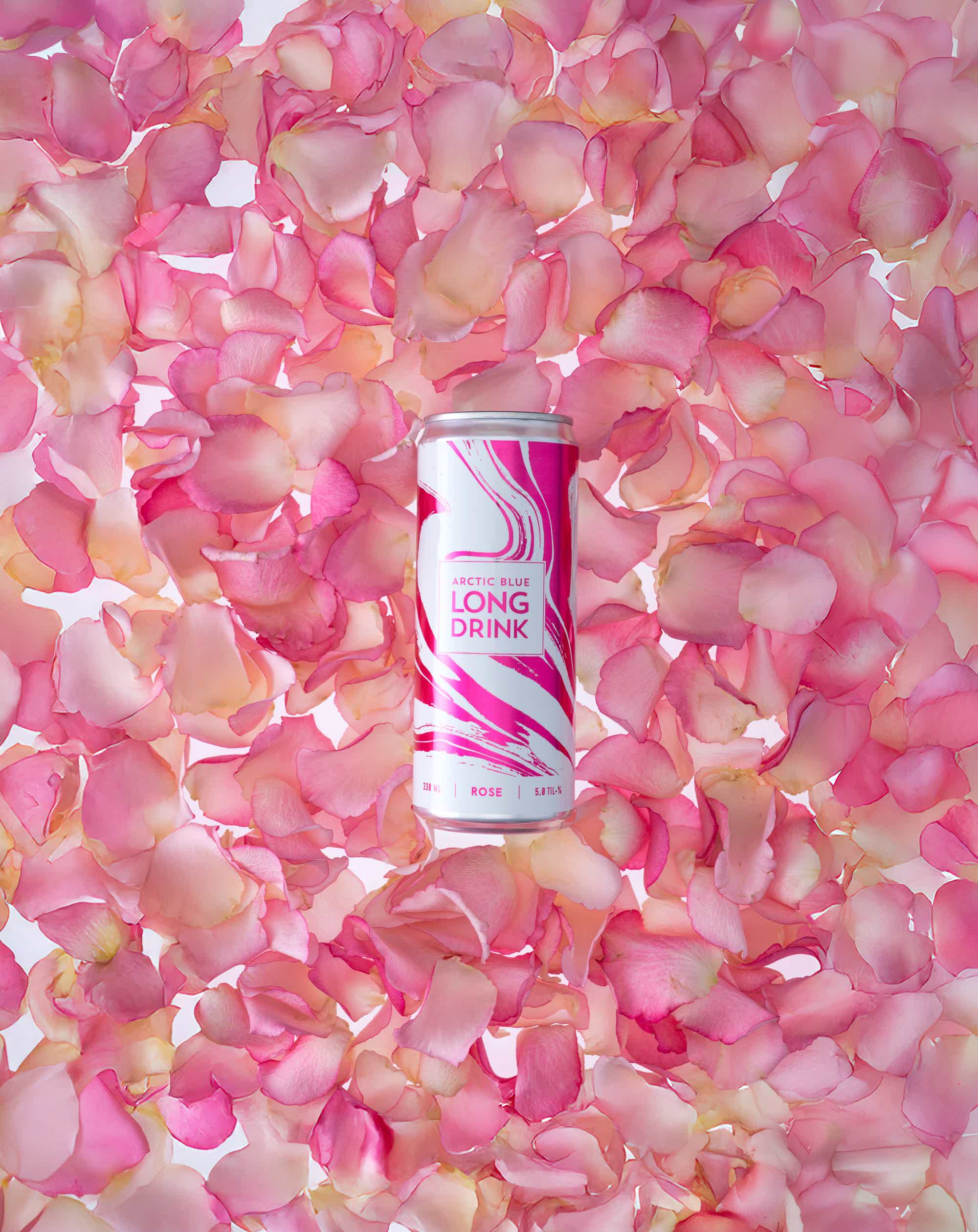 Arctic Blue Long Drink Rose 5% 330ml (24 cans): Arctic Blue Long Drink Rose 5% 330ml