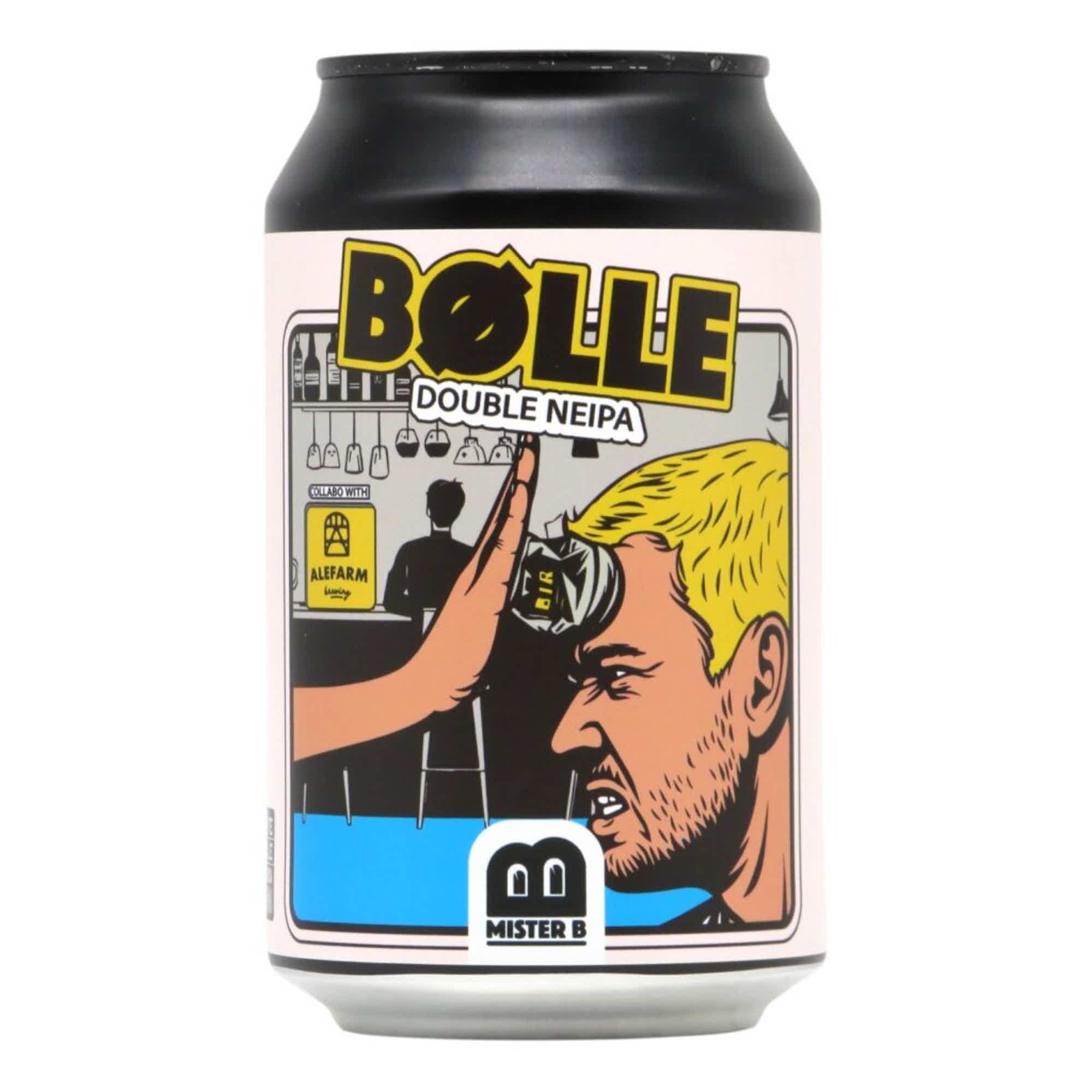 Mister B/Alefarm BØLLE Double NEIPA 0,33l 7.7% 0.33L, Beer