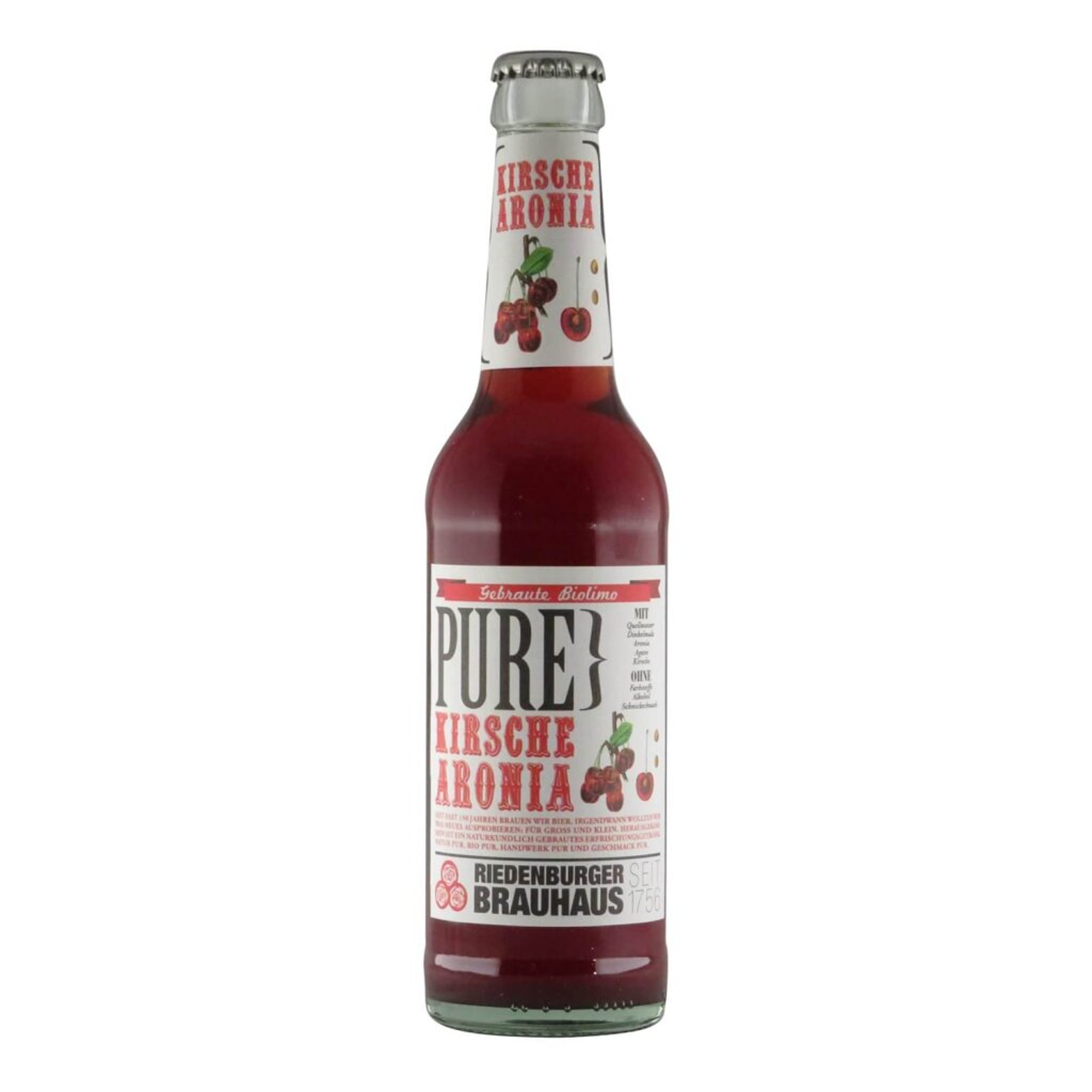 Riedenburger PURE Kirsche-Aronia 0,33l 0.0% 0.33L, Beer