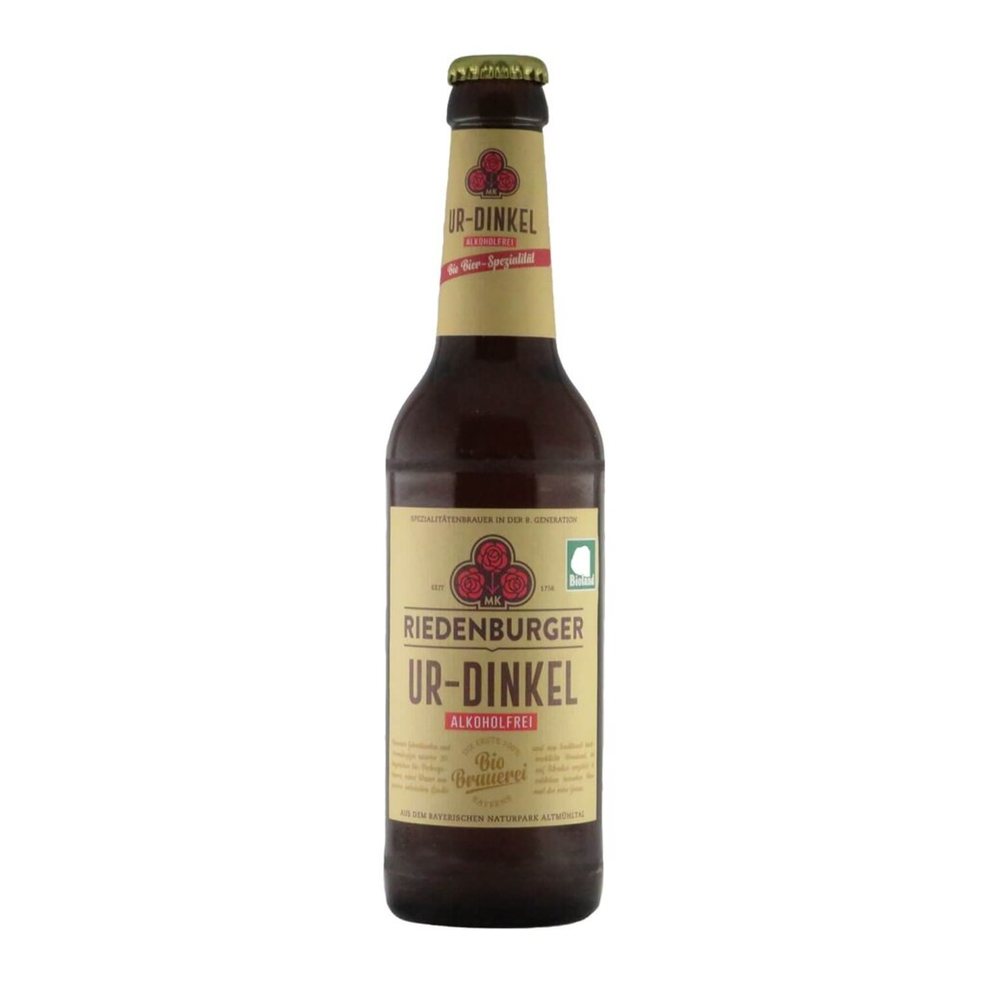 Riedenburger Ur-Dinkel Alkoholfrei BIO 0,33l 0.5% 0.33L, Beer