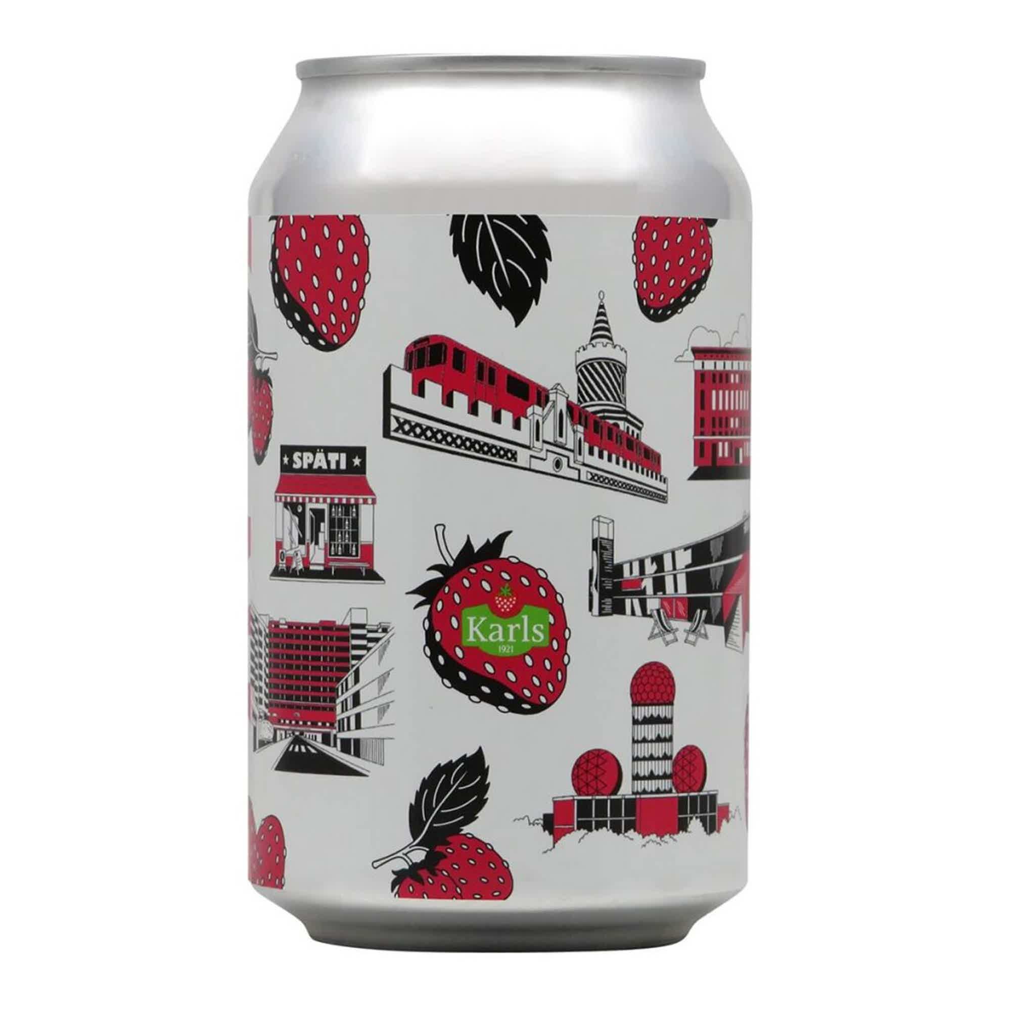 BRLO Berlin Jam Erdbeer Berliner Weisse Dose 0,33l 3.5% 0.33L, Beer