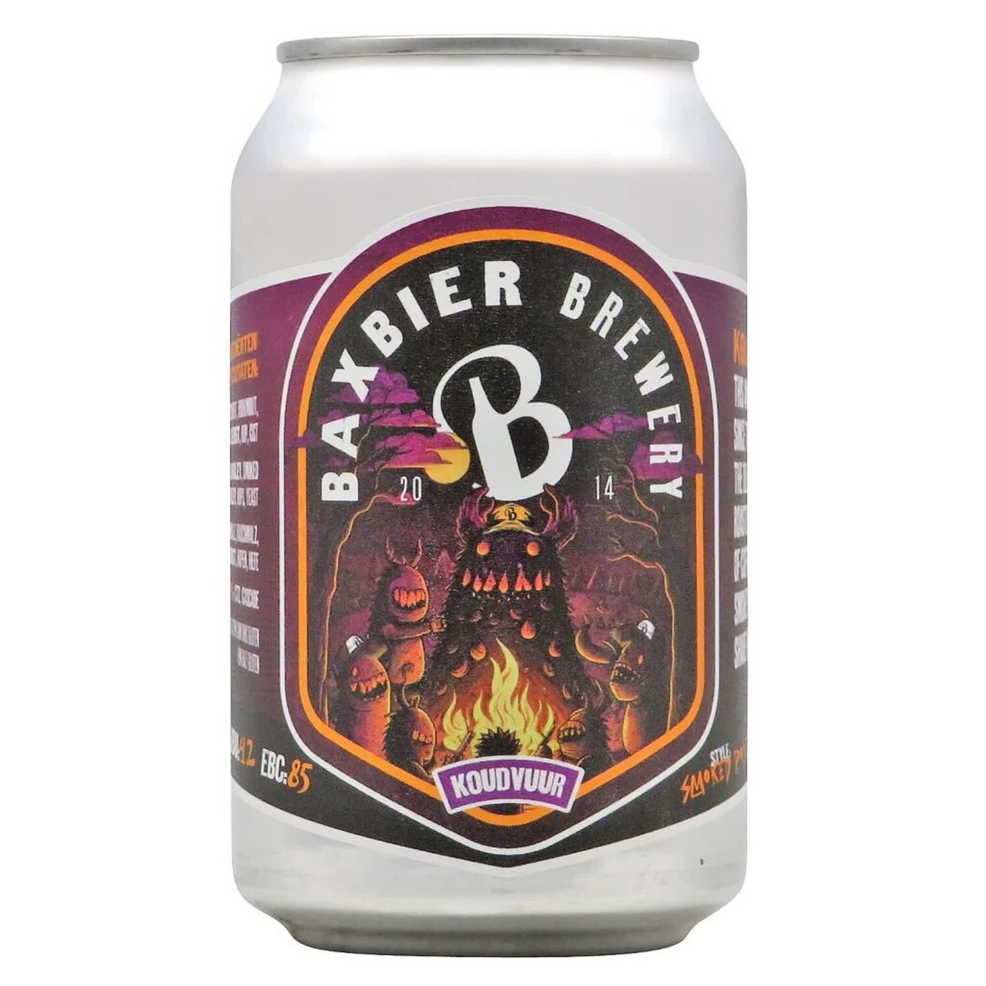 Baxbier Koudvuur Smoked Porter 0,33l 6.5% 0.33L, Beer
