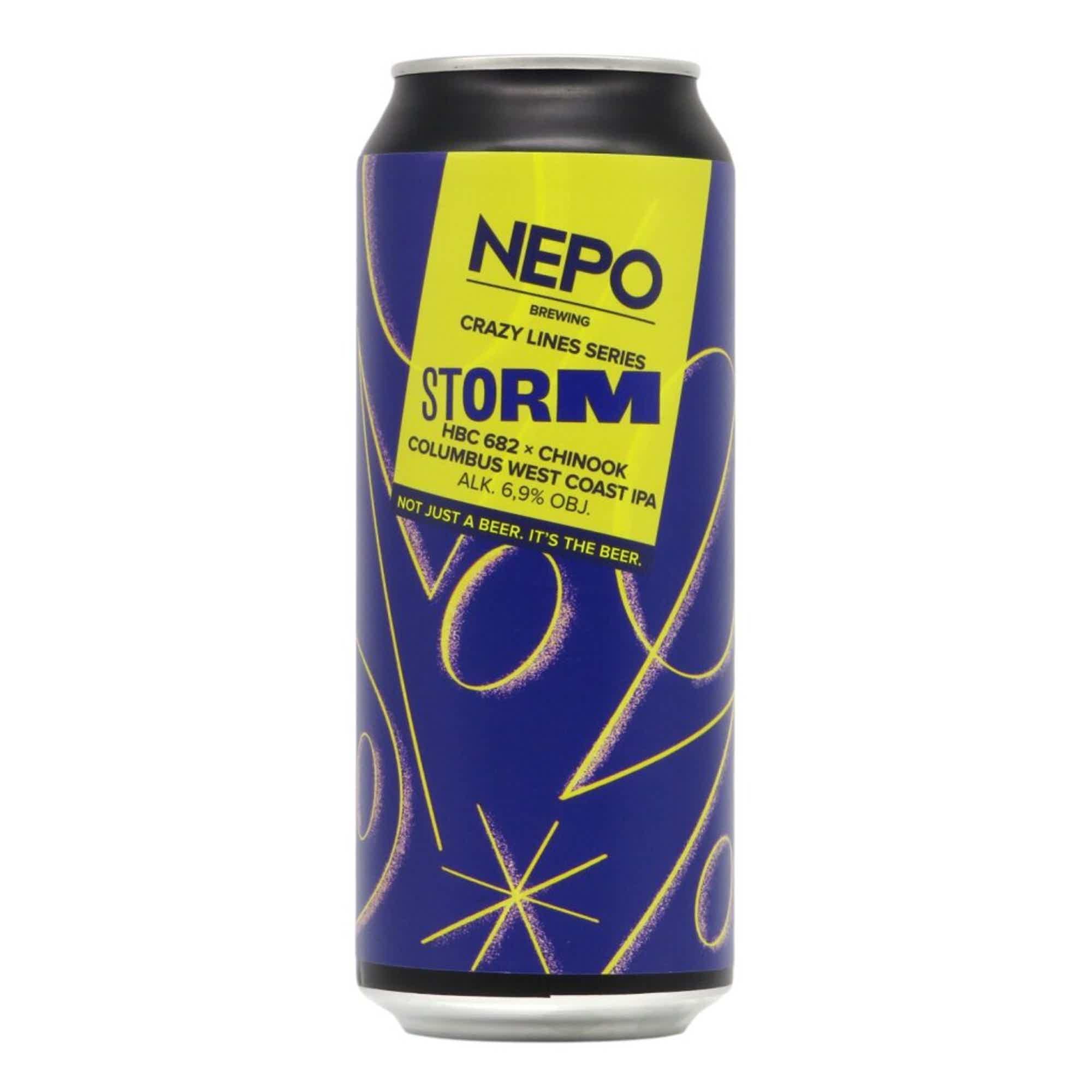 Nepomucen Crazy Lines Series: Storm West Coast IPA 0,5l 6.9% 0.5L, Beer