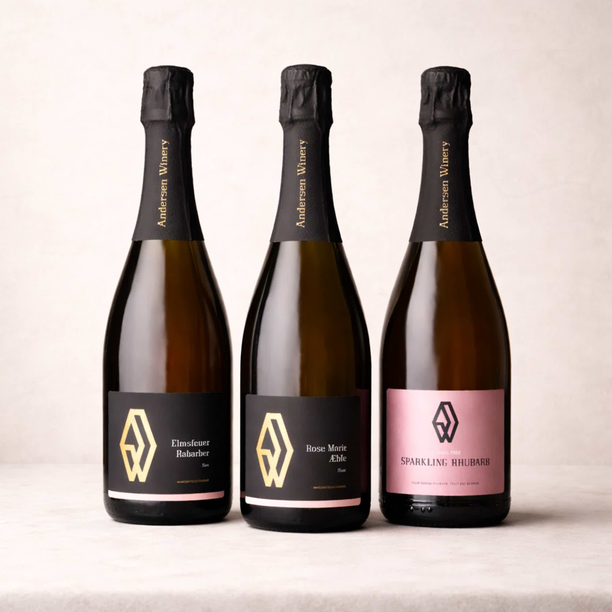 Mors dag: Sparkling Rhubarb - Alcohol Free, Rose Marie 2024 ØKO (110900), Elmsfeuer 2024