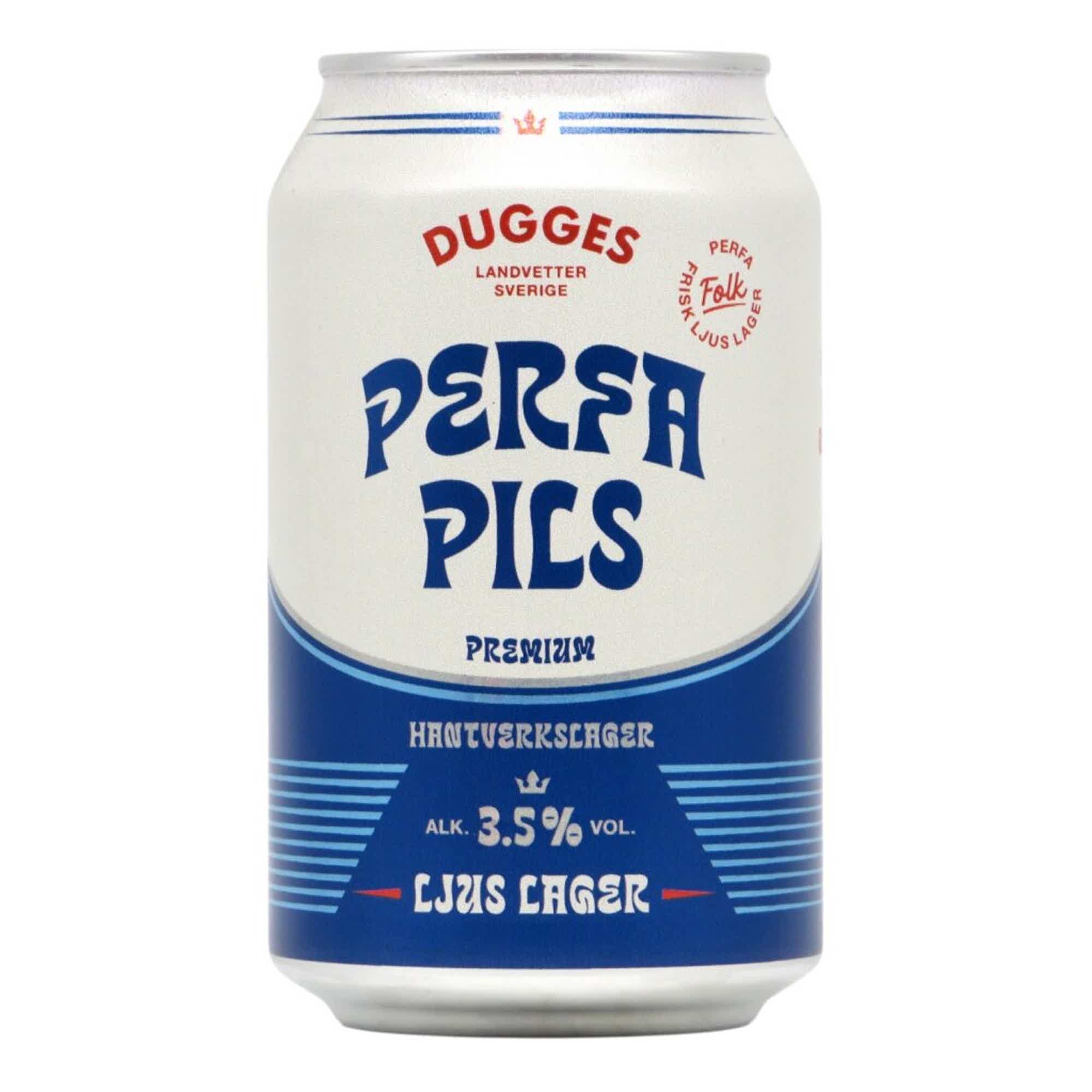 Dugges Perfa Pils Ljus Lager 0,33l 3.5% 0.33L, Beer
