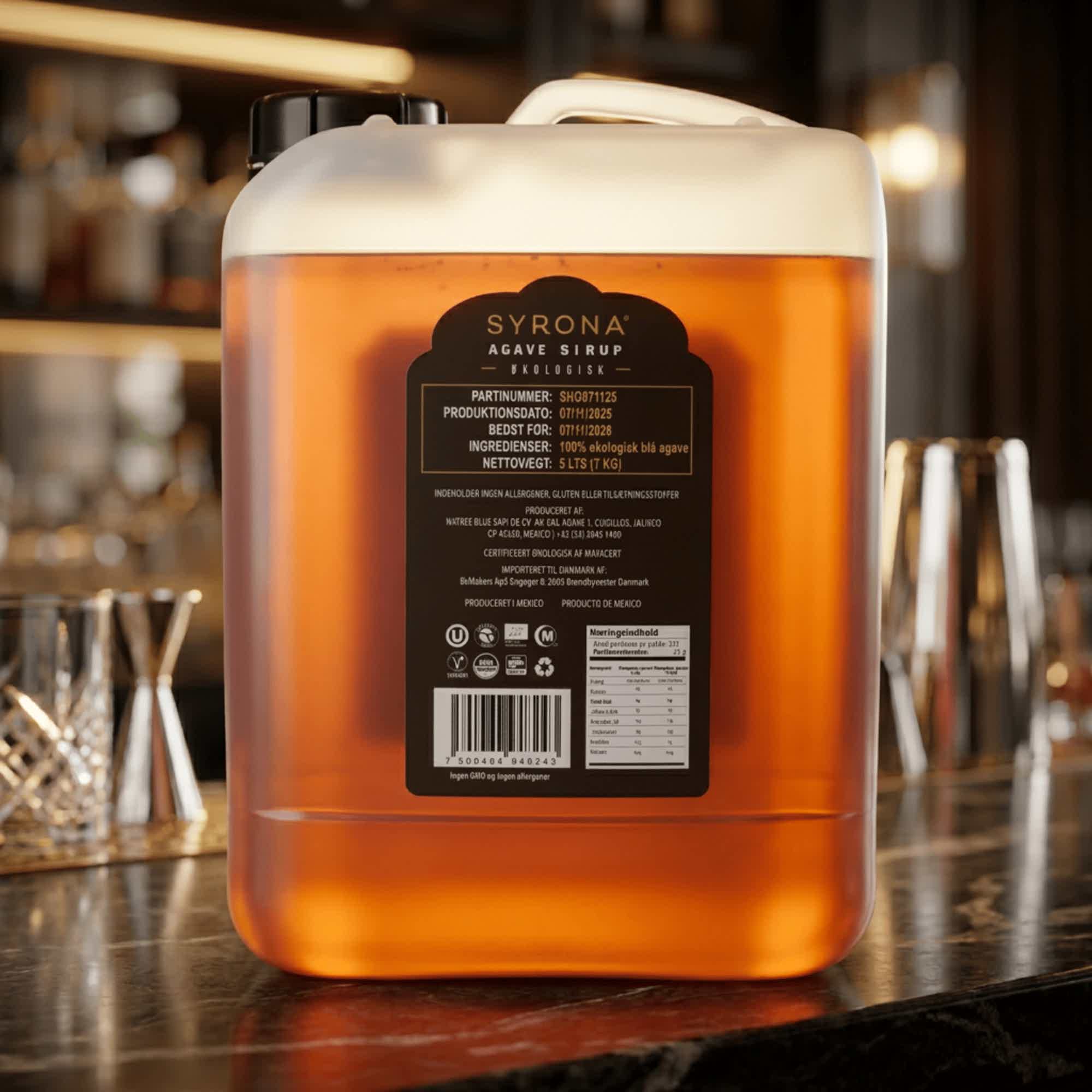 Syrona økologisk agave sirup 5 L | Mexico 0.0% 5.0L, Non alcohol