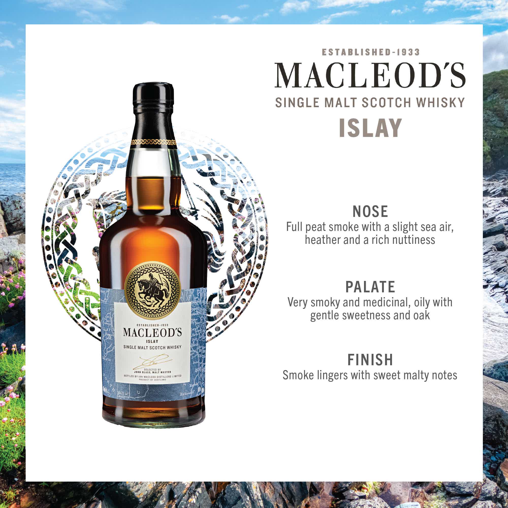 Ian Macleod - Macleod's Islay NAS Single Malt Scotch Whisky 70cl 40.0% 0.7L, Spirits