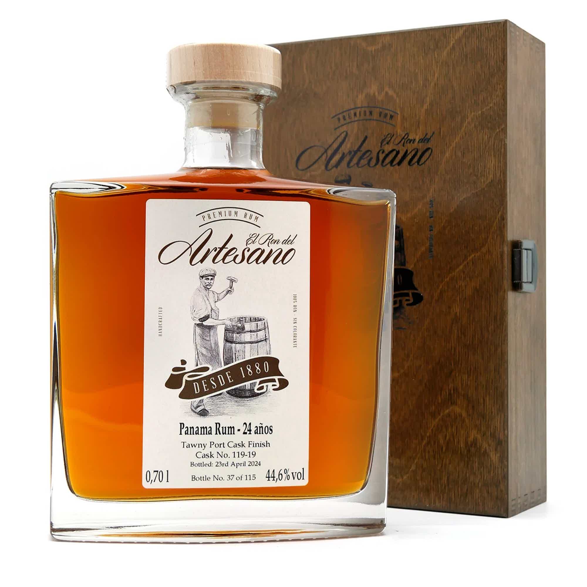 24 años Tawny Cask Finish 44,6%vol. - Artesano Rum Panama 44.6% 0.7L, Spirits
