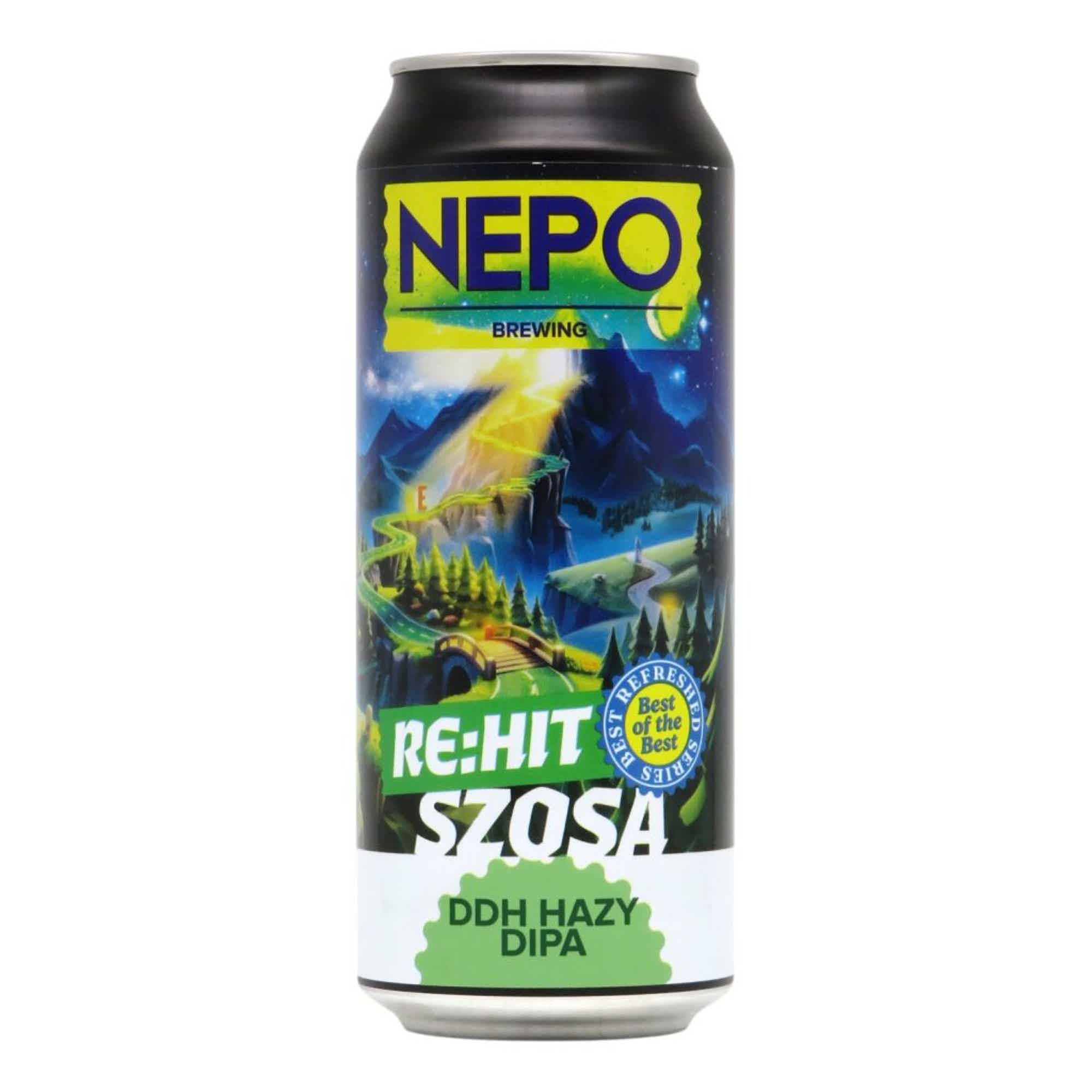 Nepomucen RE:HIT SZOSA DDH Hazy DIPA 0,5l 7.1% 0.5L, Beer
