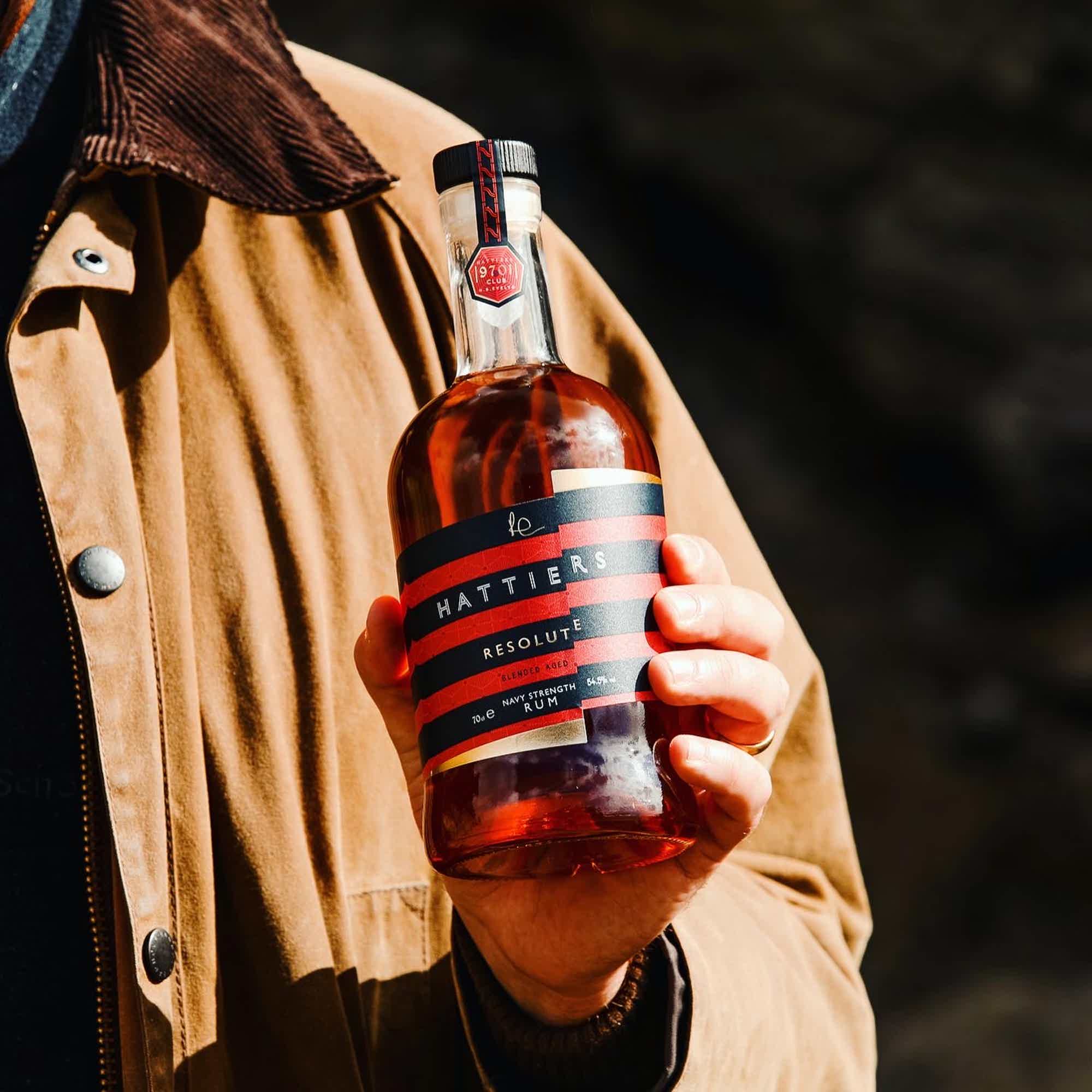 Hattiers - Resolute Navy Strength Rum 54.5% 0.7L, Spirits