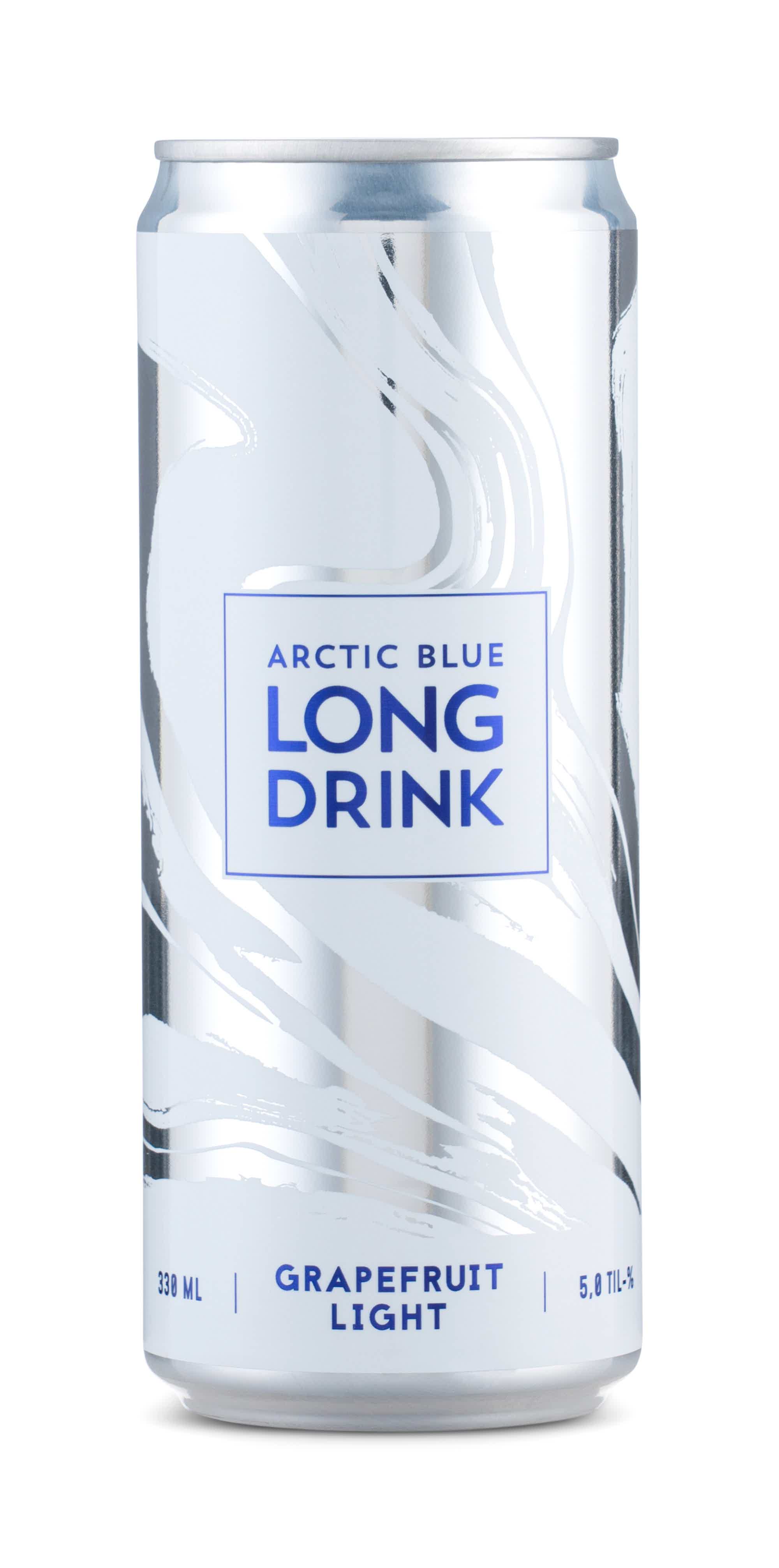 Arctic Blue Long Drink Light Grapefruit 5% 330ml (24 cans): Arctic Blue Long Drink Light Grapefruit 5% 330ml