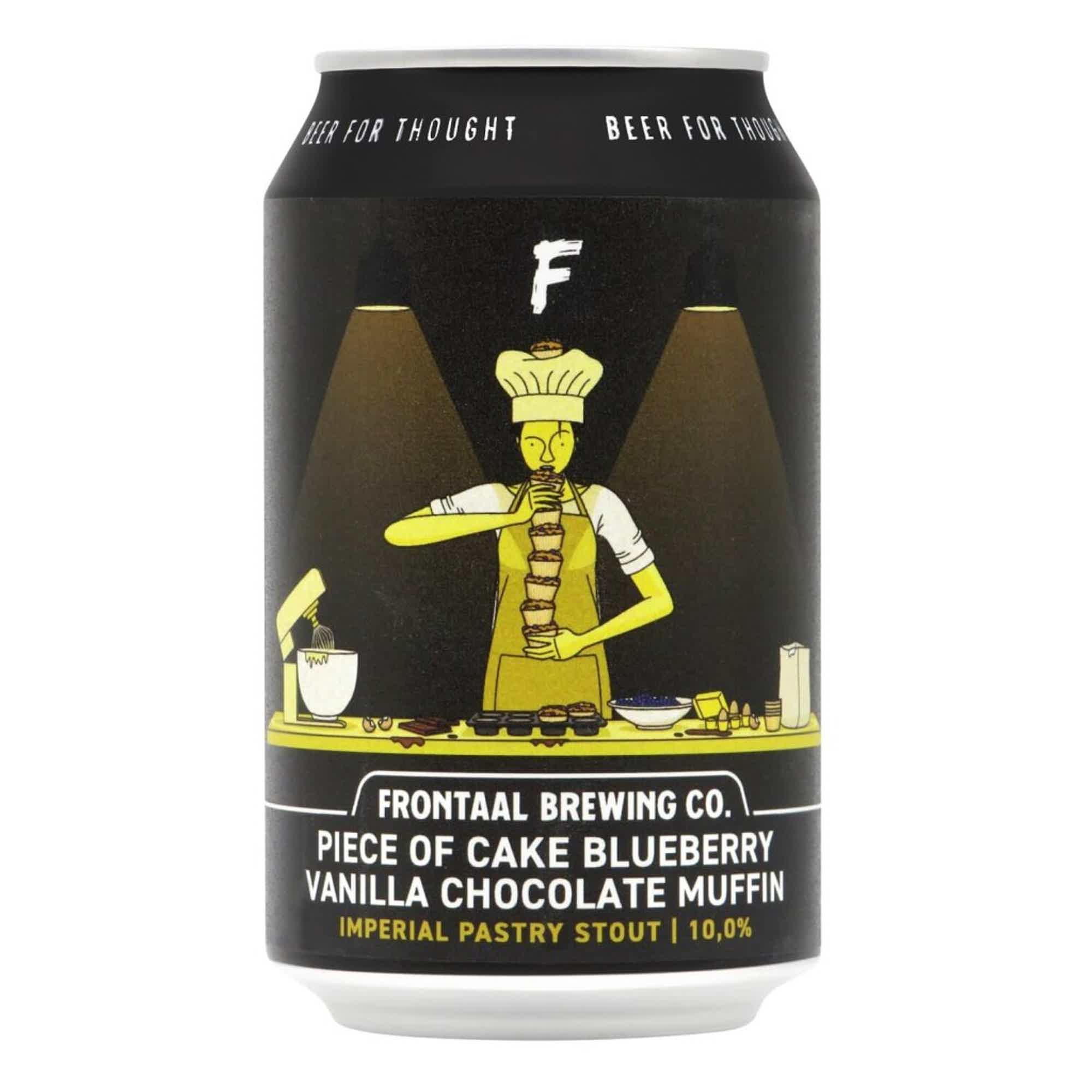 Frontaal Piece of Cake Blueberry Vanilla Chocolate Muffin Imperial Pastry Stout 0,33l 10.0% 0.33L, Beer