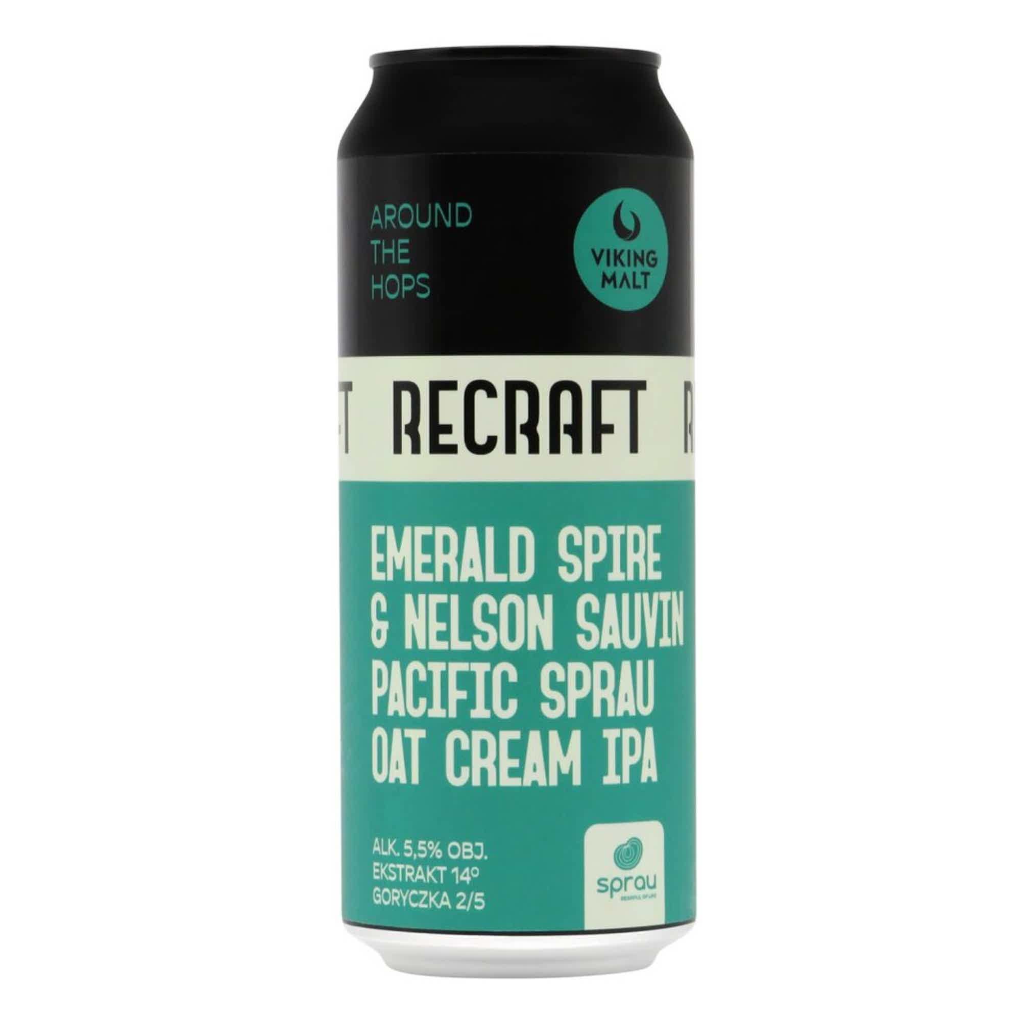 ReCraft Emerald Spire & Nelson Sauvin Pacific Sprau Oat Cream IPA 0,5l 5.5% 0.5L, Beer