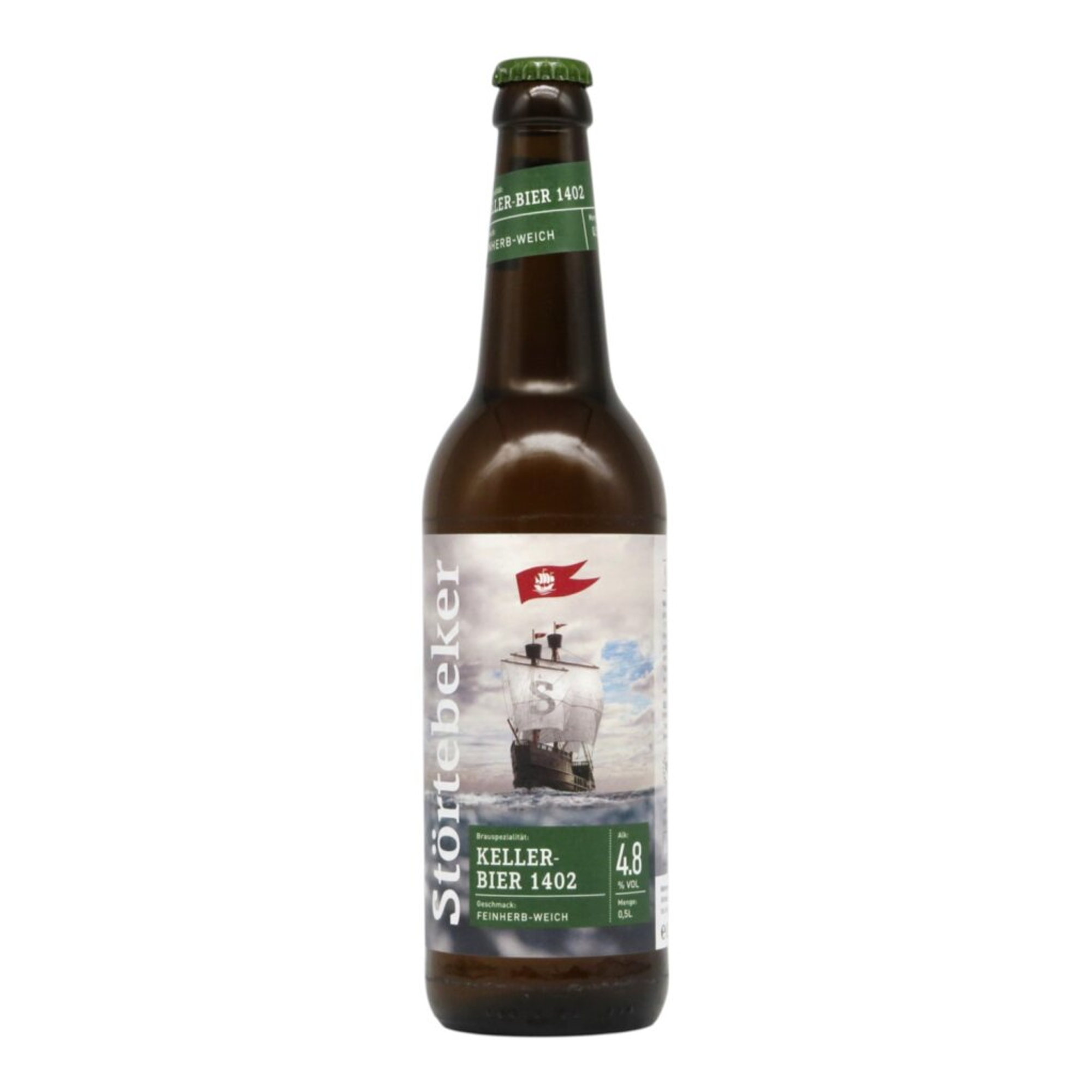 Störtebeker BIO Keller-Bier 1402 0,5l 4.8% 0.5L, Beer