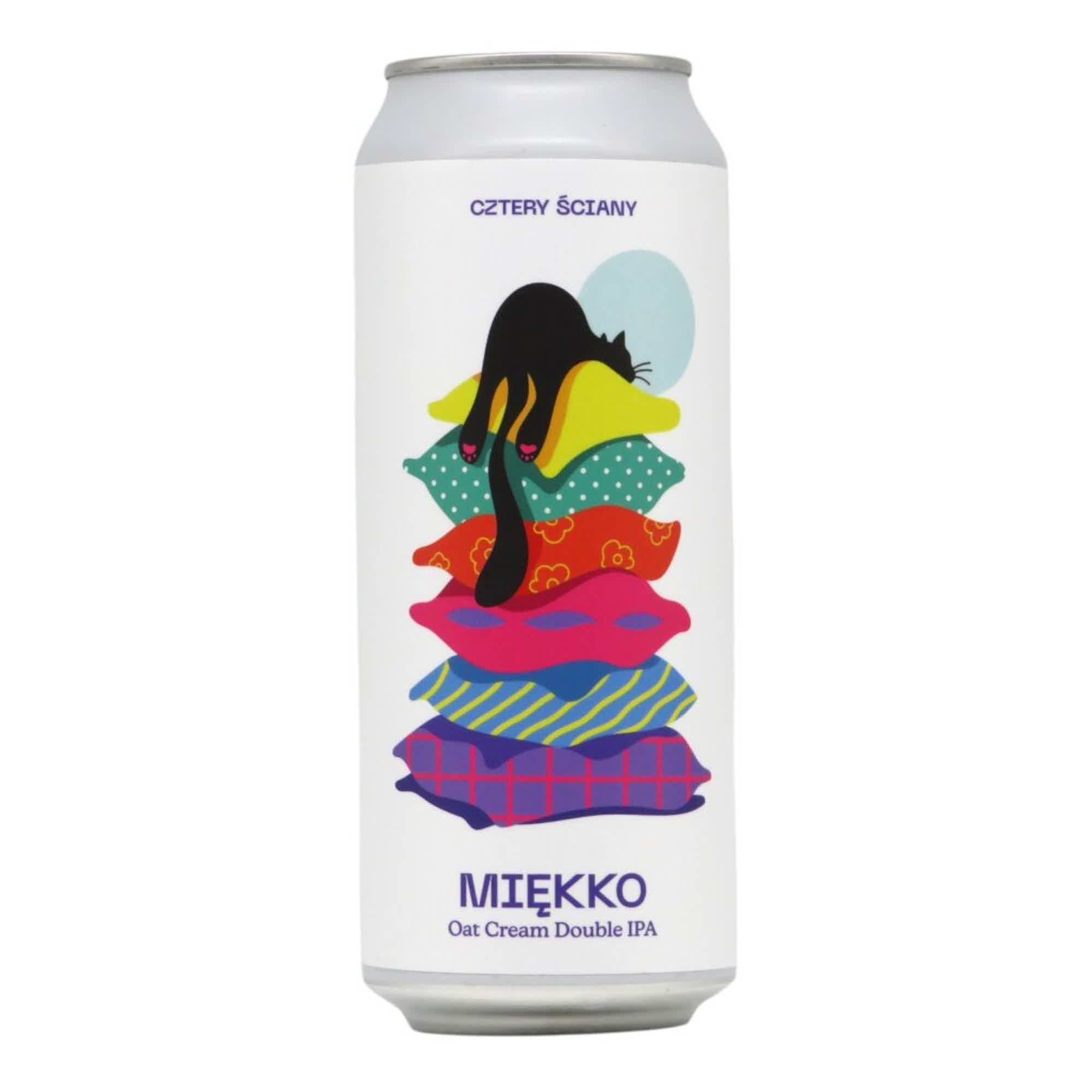 Four Walls MIĘKKO Oat Cream Double IPA 0,5l 7.8% 0.5L, Beer