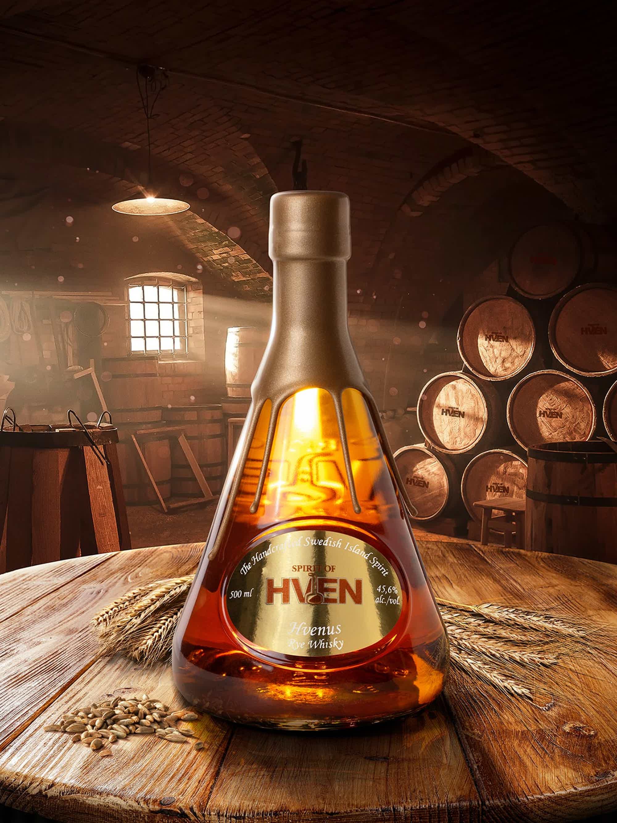 Spirit of Hven Hvenus Rye Whisky 45.6% 0.5L, Spirits