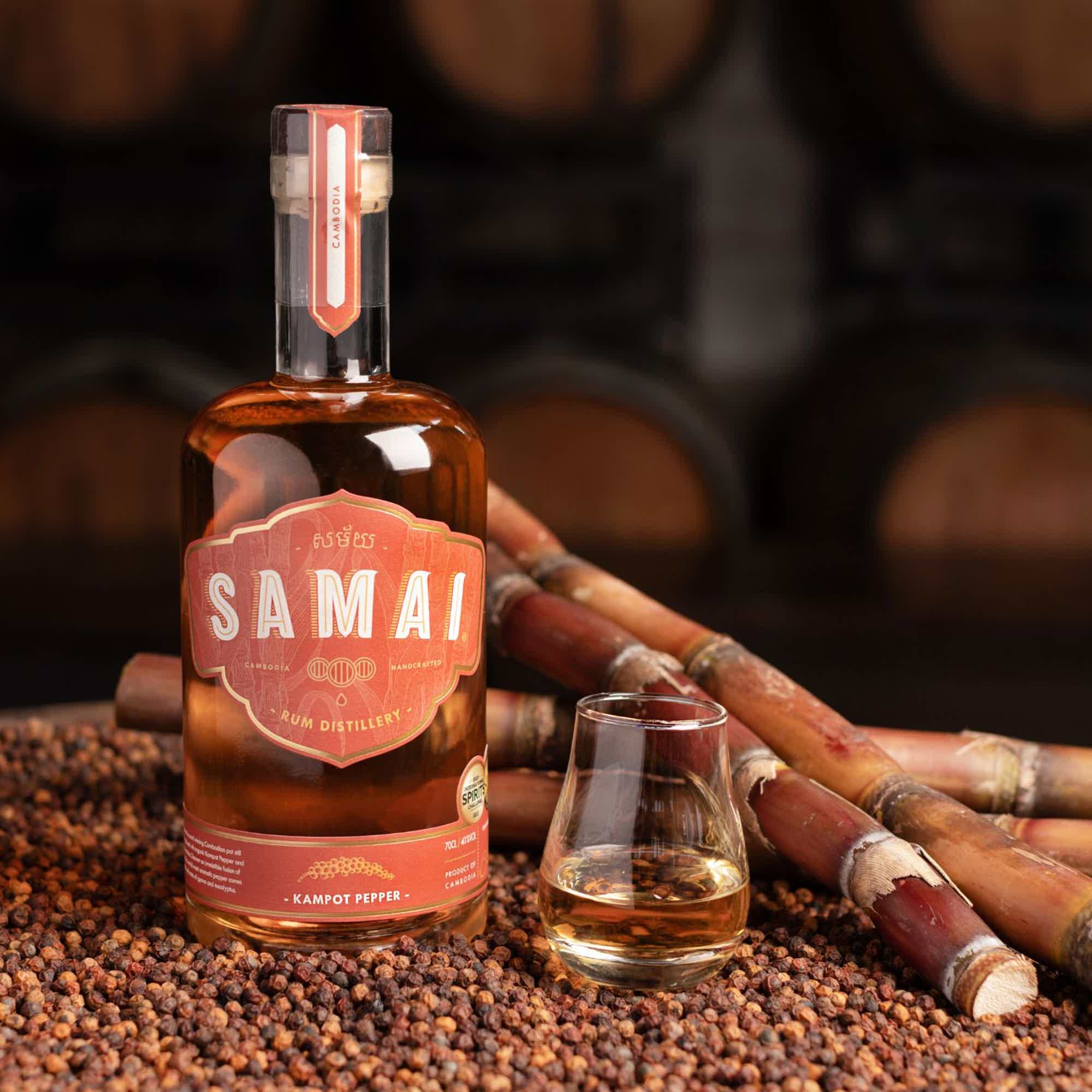 Samai Kampot Pepper Rum 0,7l. 41.0% 0.7L, Spirits