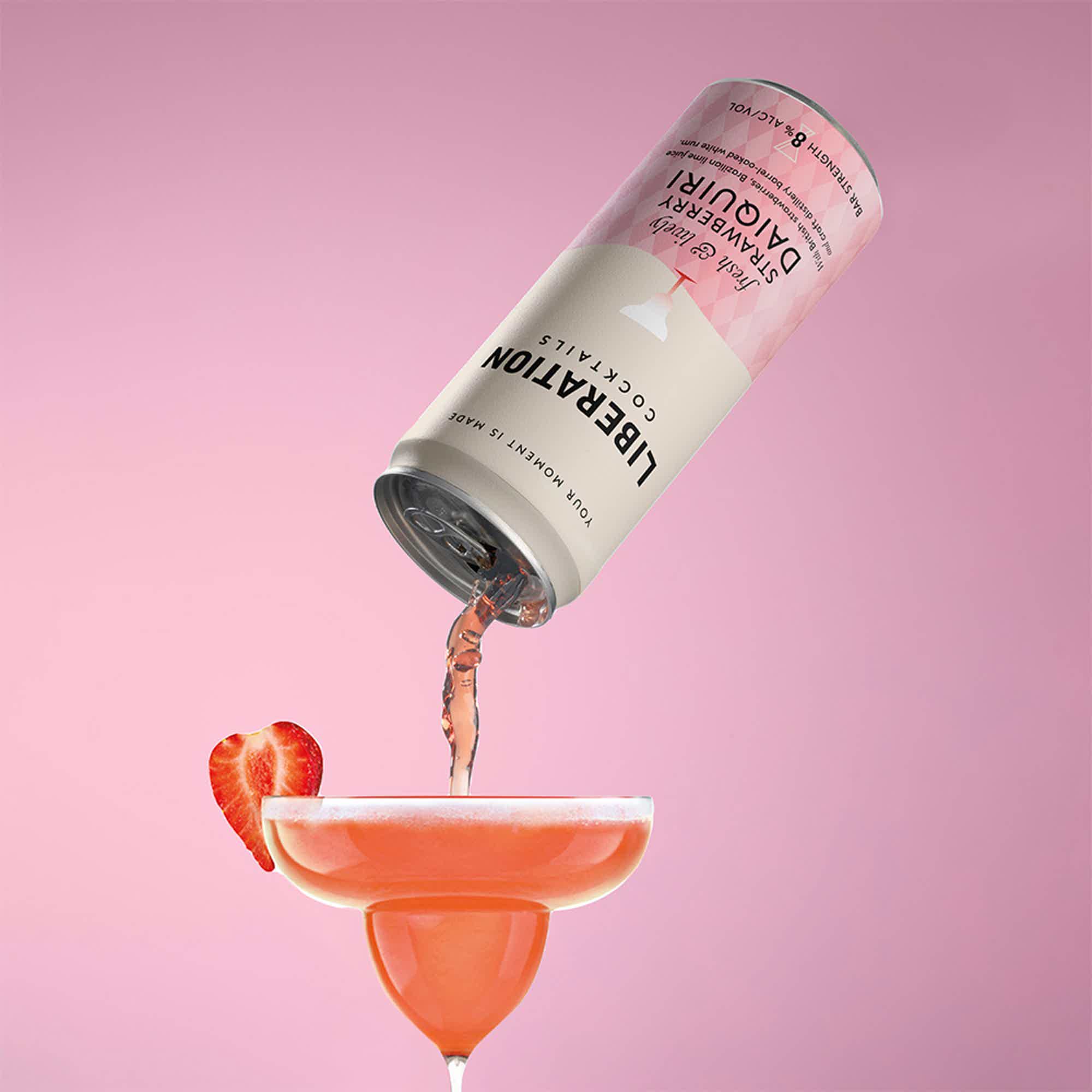 Strawberry Daiquiri 12 Can Pack: Strawberry Daiquiri 200ml can