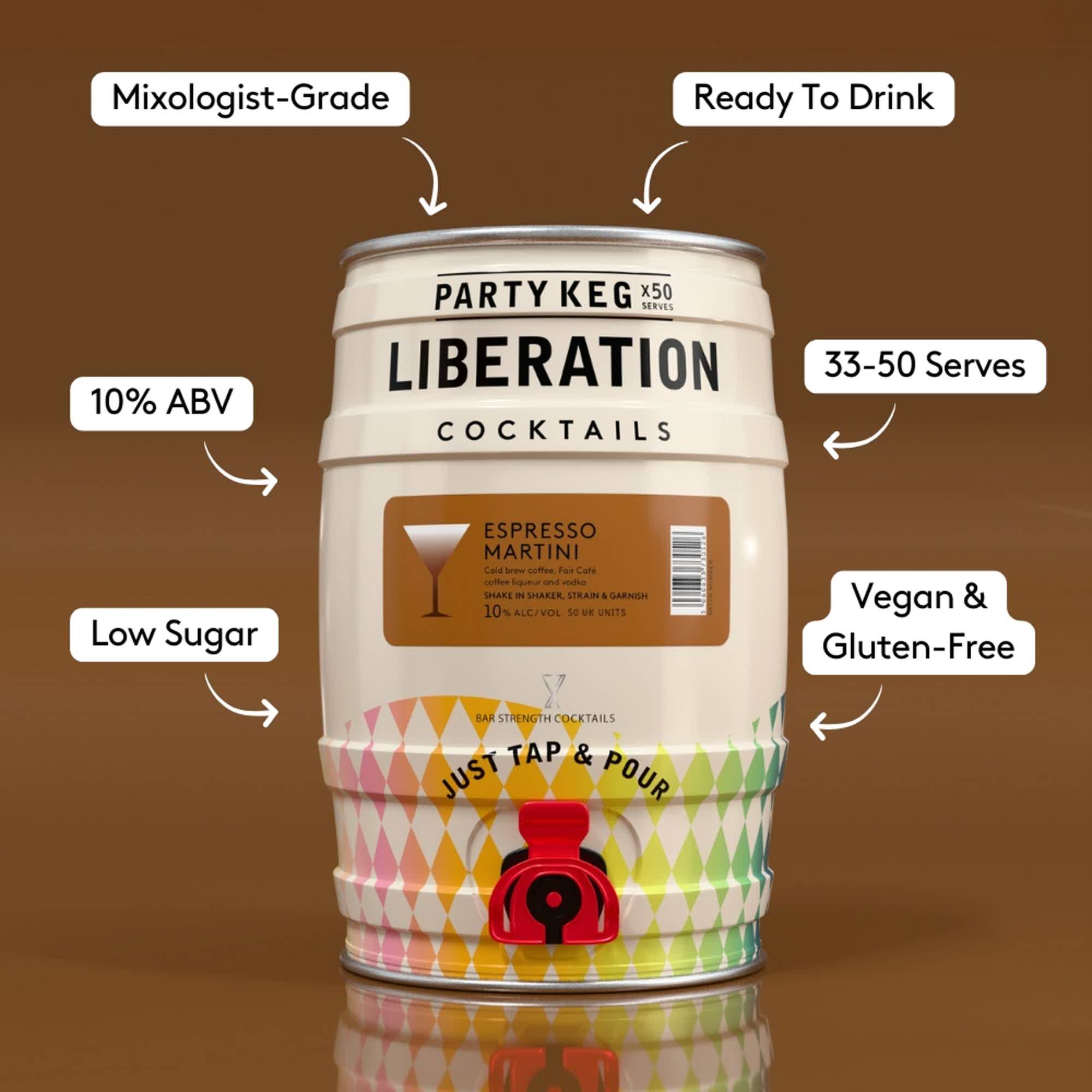 Espresso Martini 5L Party Keg 10.0% 5.0L, Spirits