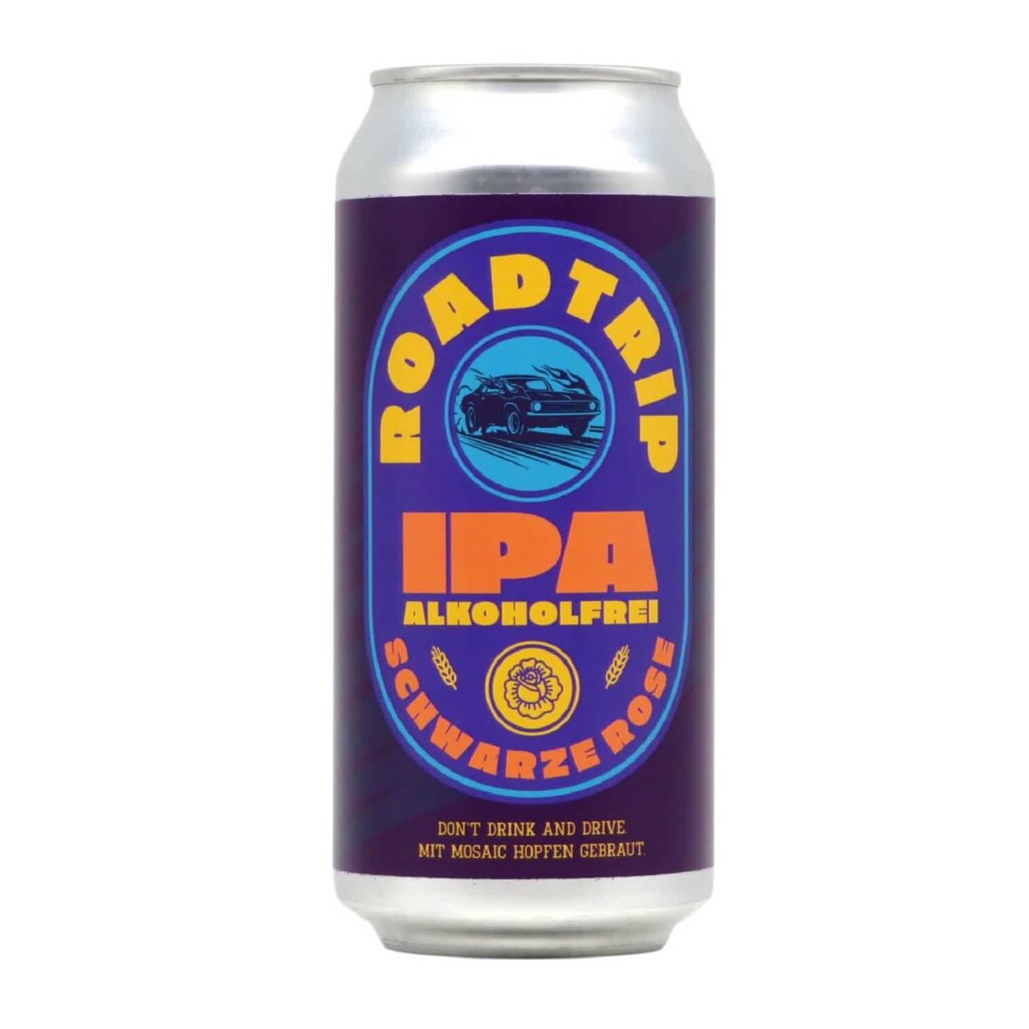 Schwarze Rose Roadtrip IPA Alkoholfrei 0,44l 0.5% 0.44L, Beer