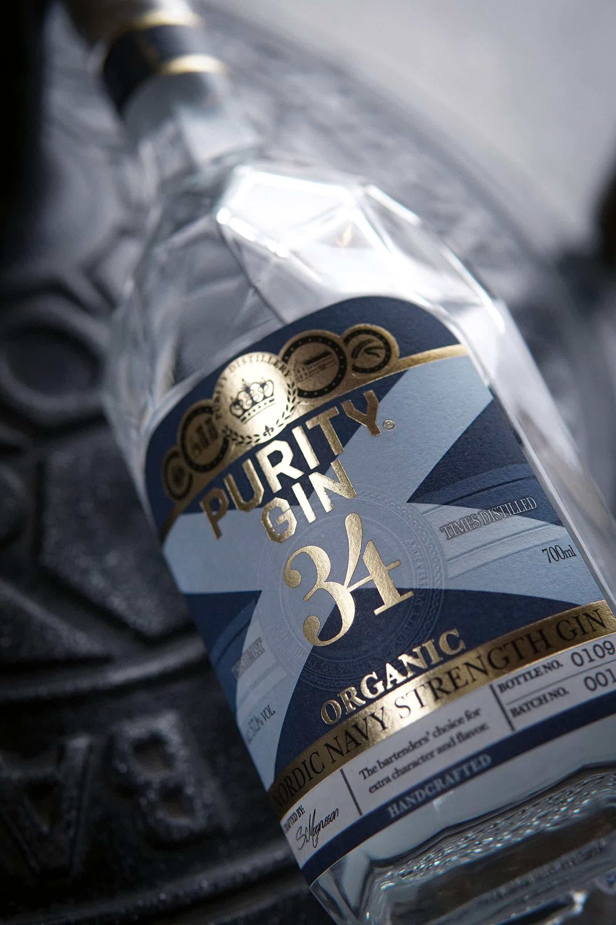 Purity Navy Strength Organic 34 Gin 700 ml 57.1% 0.7L, Spirits