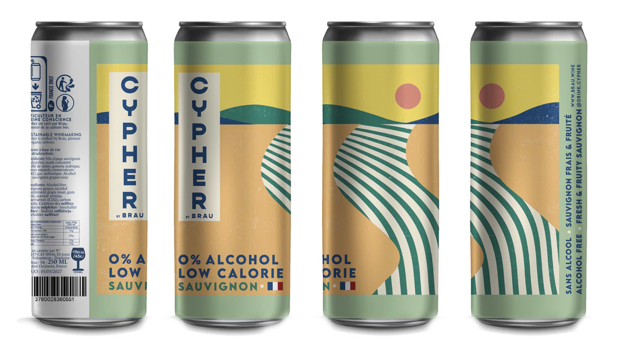 Cypher Blanc Alcoholfree wine (can) 0.0% 0.25L, Non alcohol