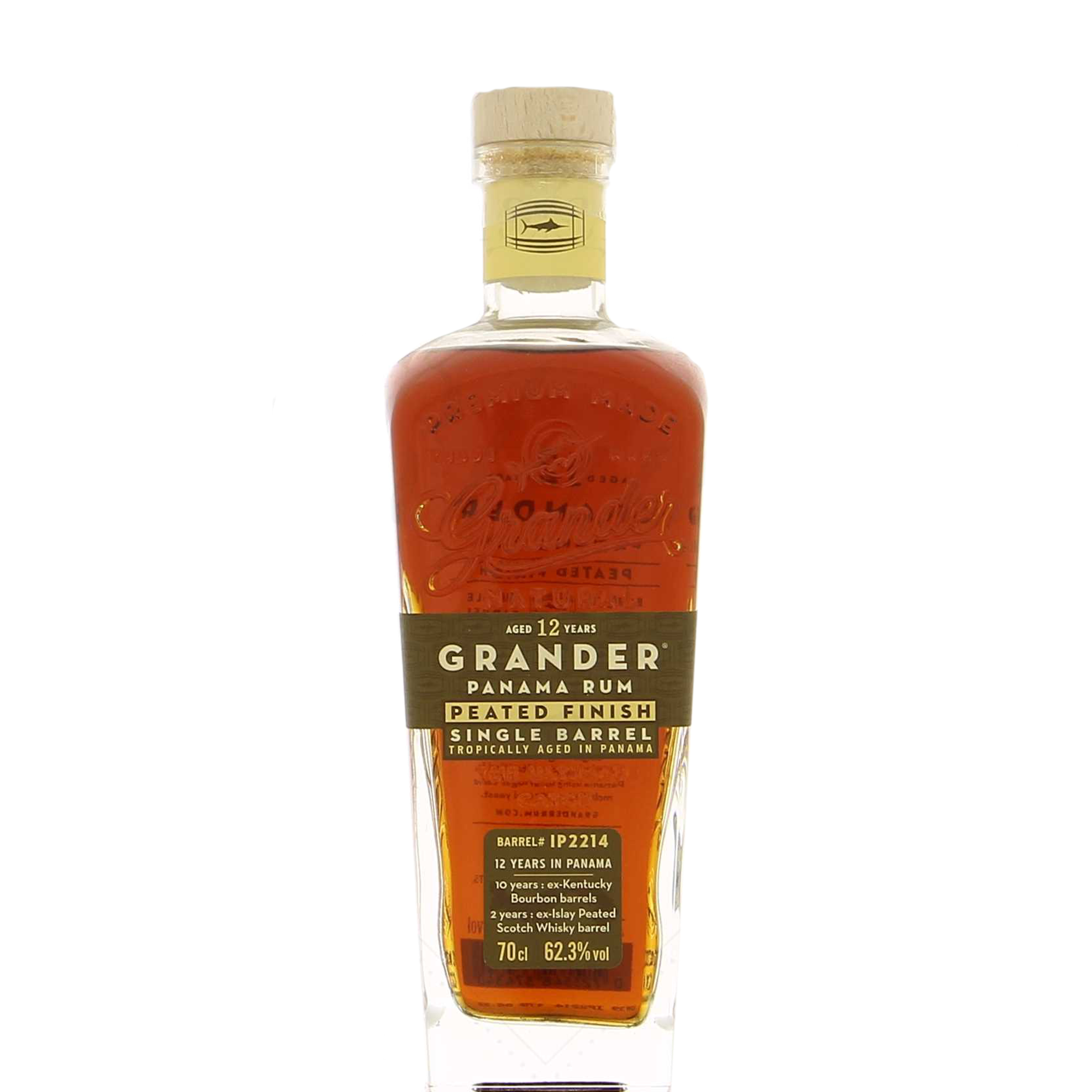 Grander Rum - 12y Peated Cask 63.0% 0.7L, Spirits