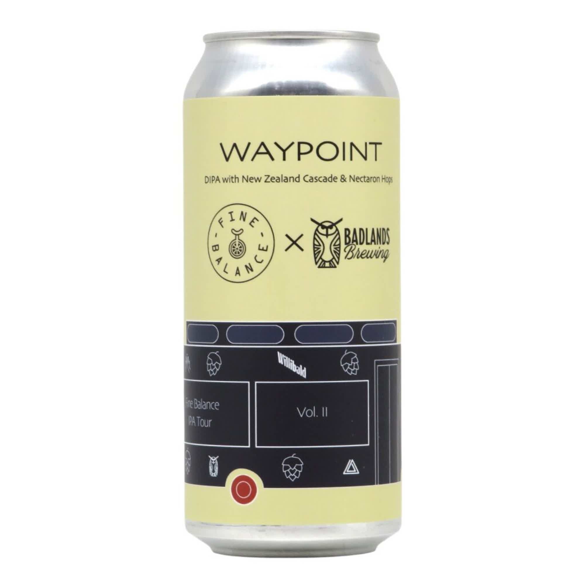 Fine Balance/Badlands Waypoint Double NEIPA 0,473l 8.0% 0.473L, Beer