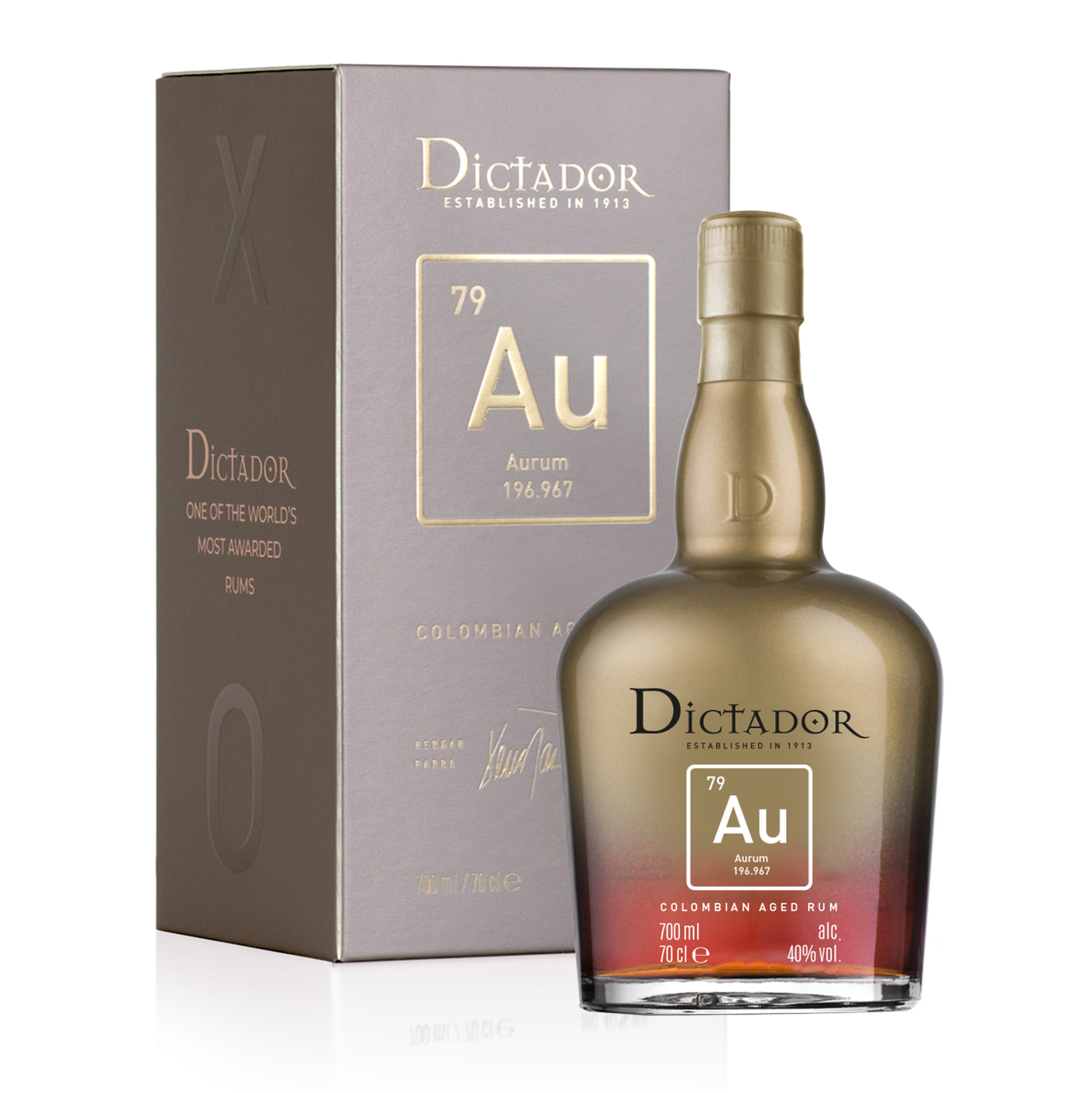 Rum Dictador Aurum 40.0% 0.7L, Spirits