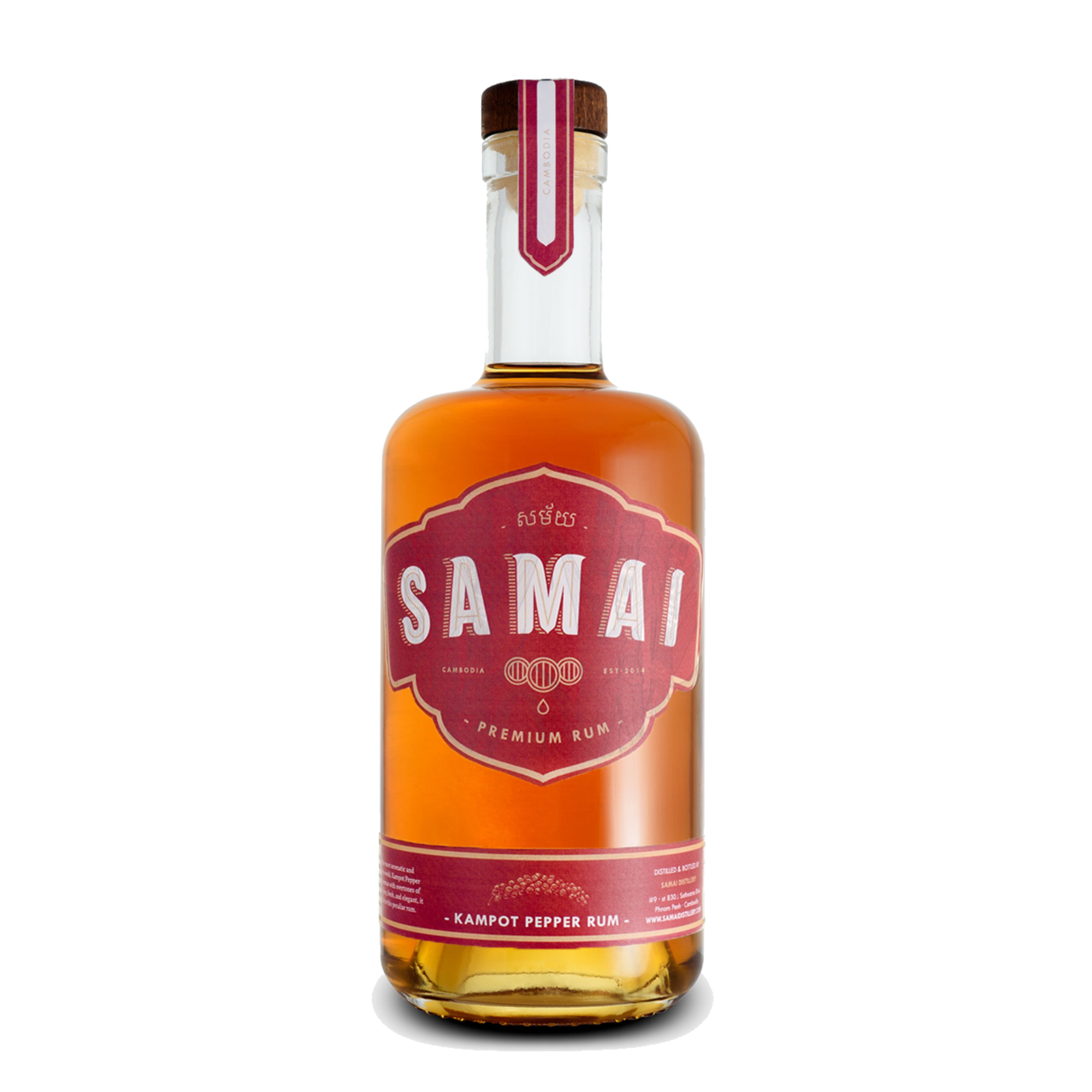 Samai Kampot Pepper Rum 0,7l. 41.0% 0.7L, Spirits