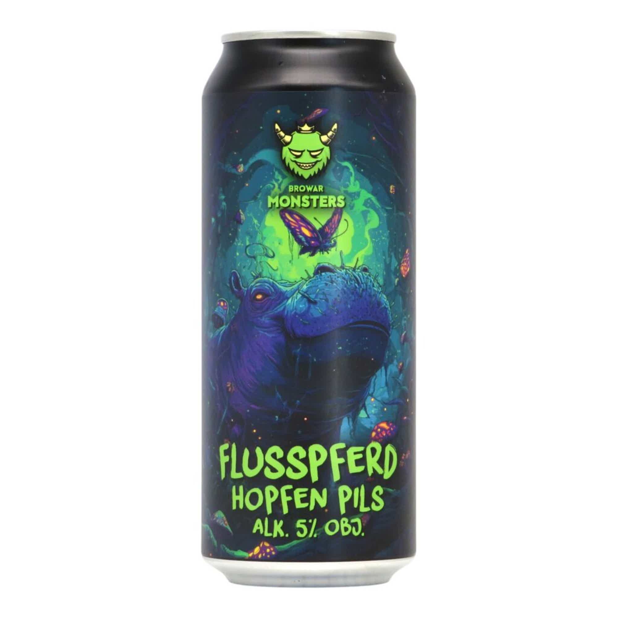 Browar Monsters Flusspferd German Pils 0,5l 5.0% 0.5L, Beer