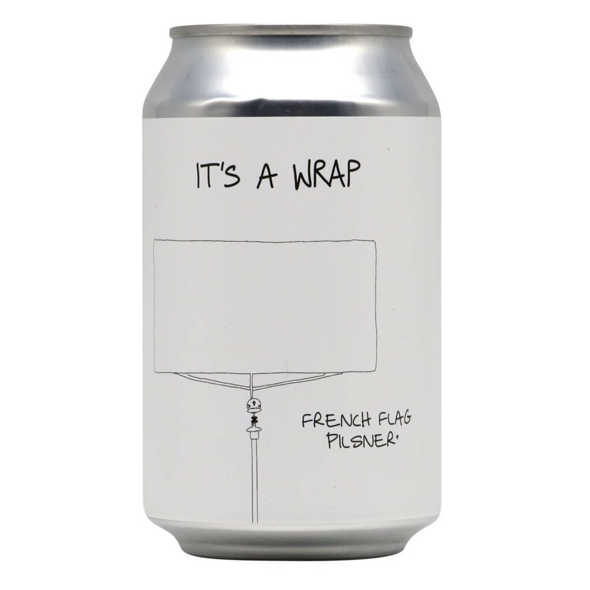 It's A Wrap Brewing French Flag Pilsner 0,33l 4.8% 0.33L, Beer