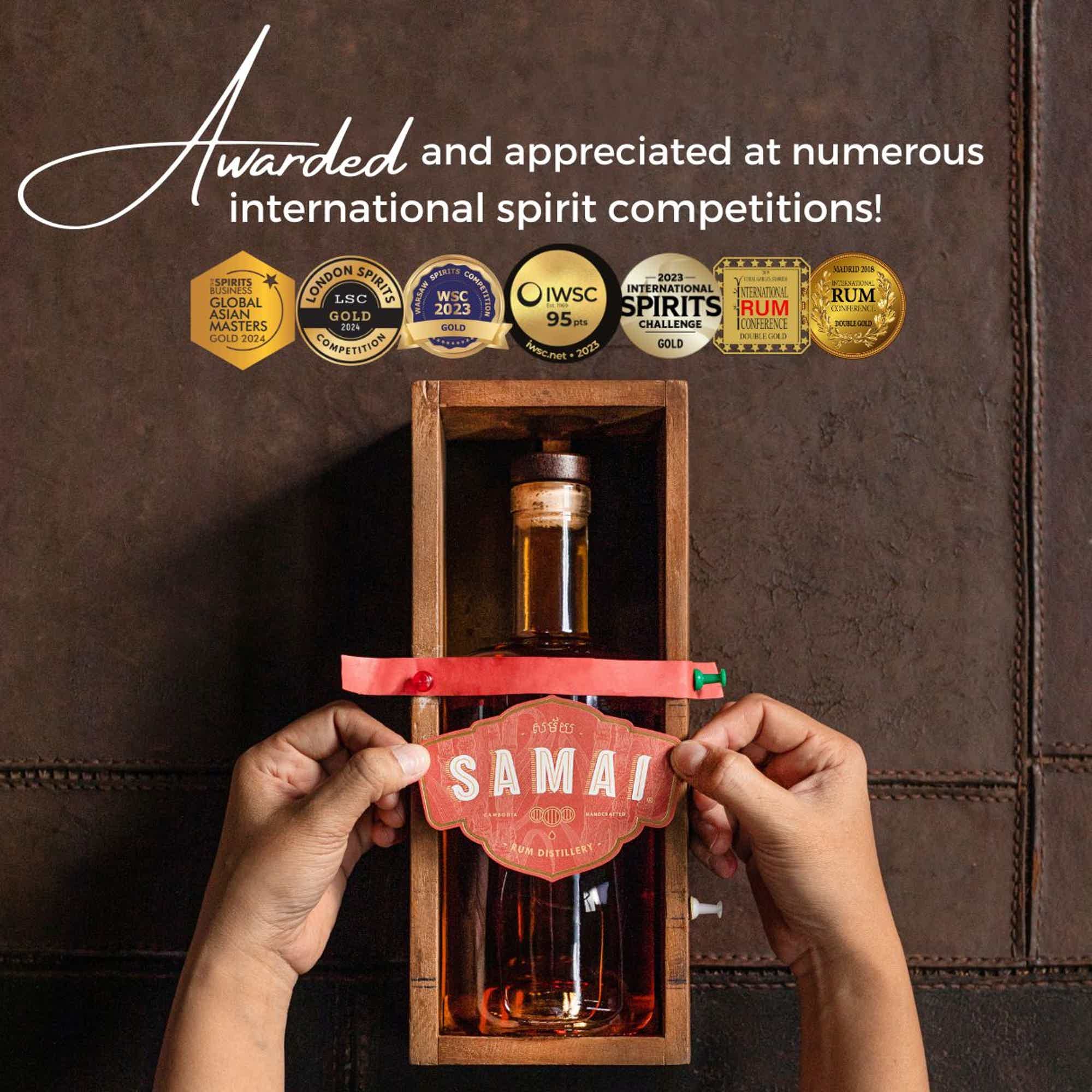 Samai Kampot Pepper Rum 0,7l. 41.0% 0.7L, Spirits