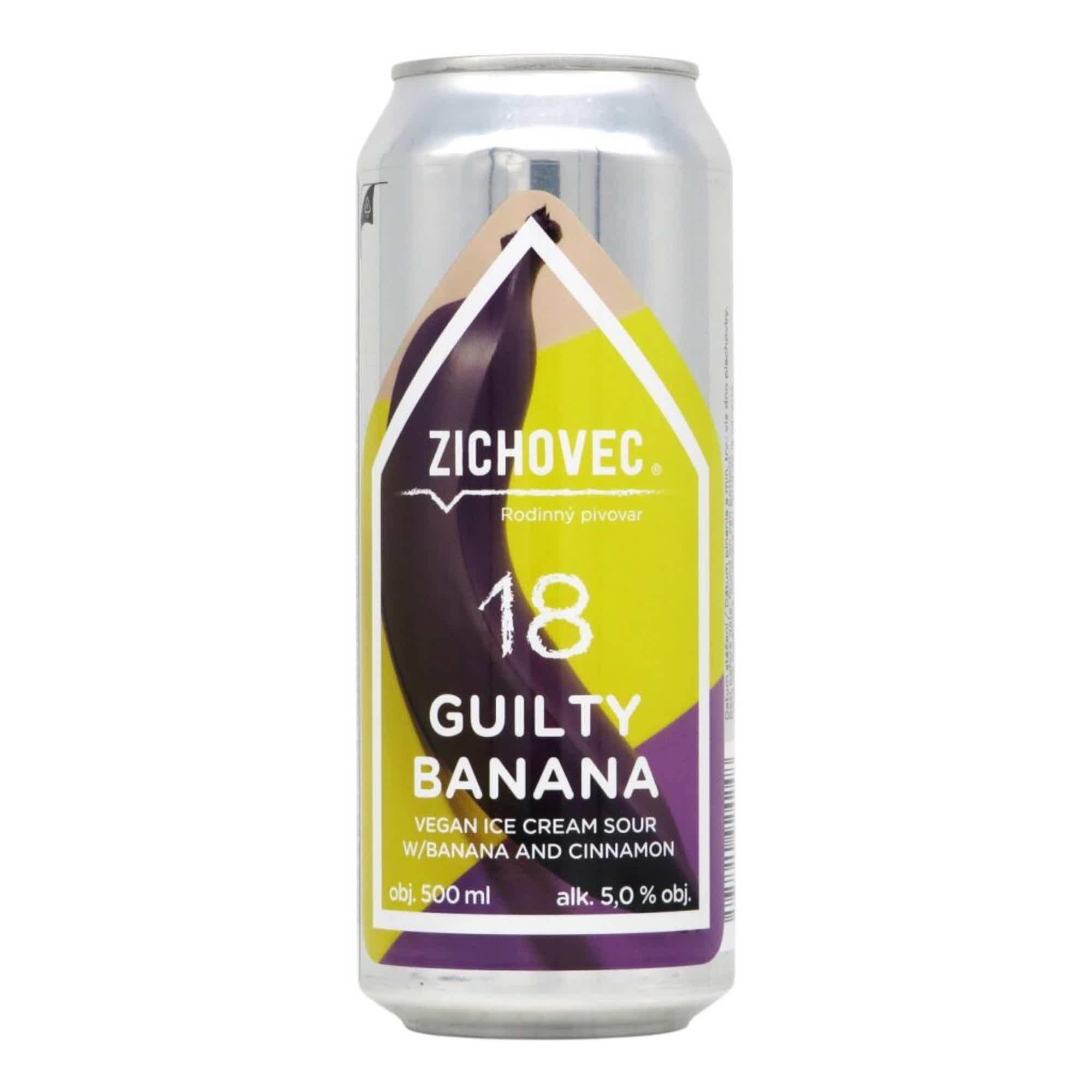 Zichovec Guilty Banana 18 Vegan Ice Cream Sour Ale 0,5l 5.0% 0.5L, Beer