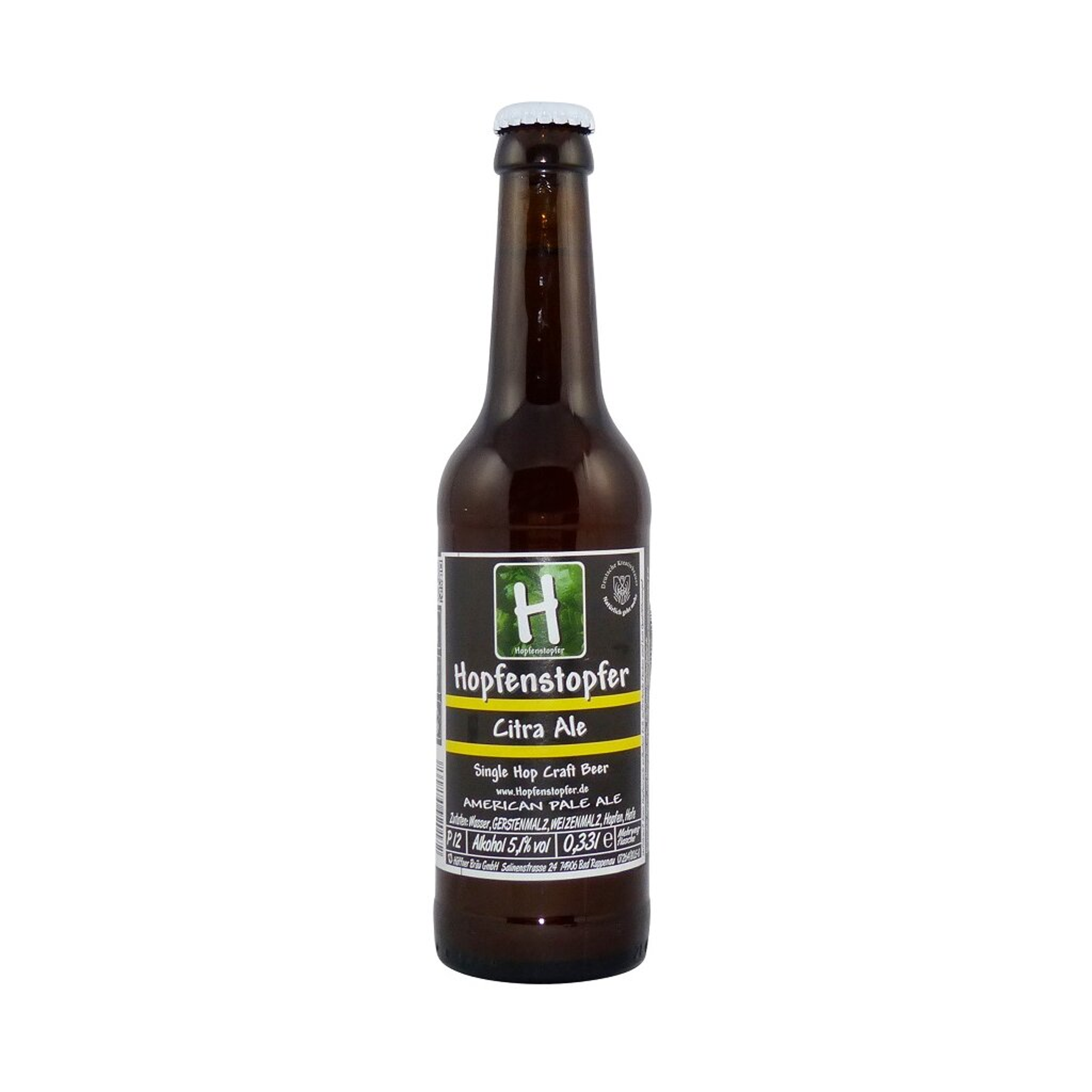 Hopfenstopfer Citra Ale 0,33l 5.1% 0.33L, Beer